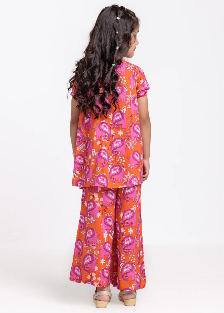 Orange-Viscose-2 Piece (GPSTPBS25BG8S2) - Image 2