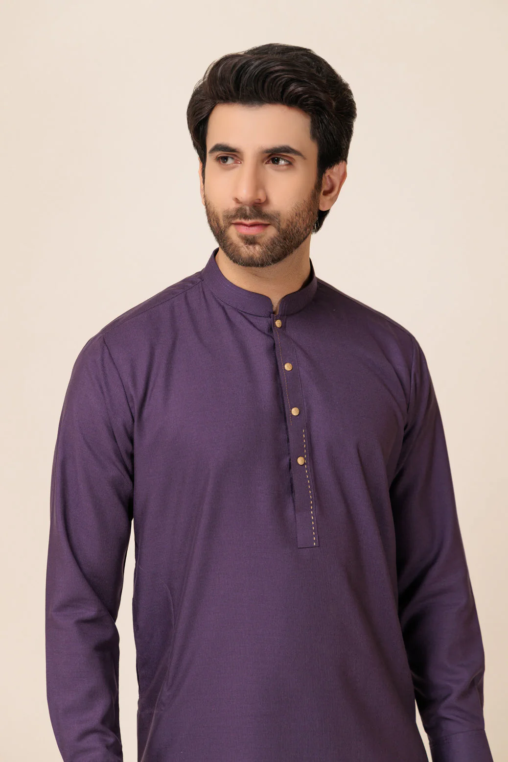 GRAPE-BLENDED-KURTA SHALWAR - (KSW23-015) - Image 2