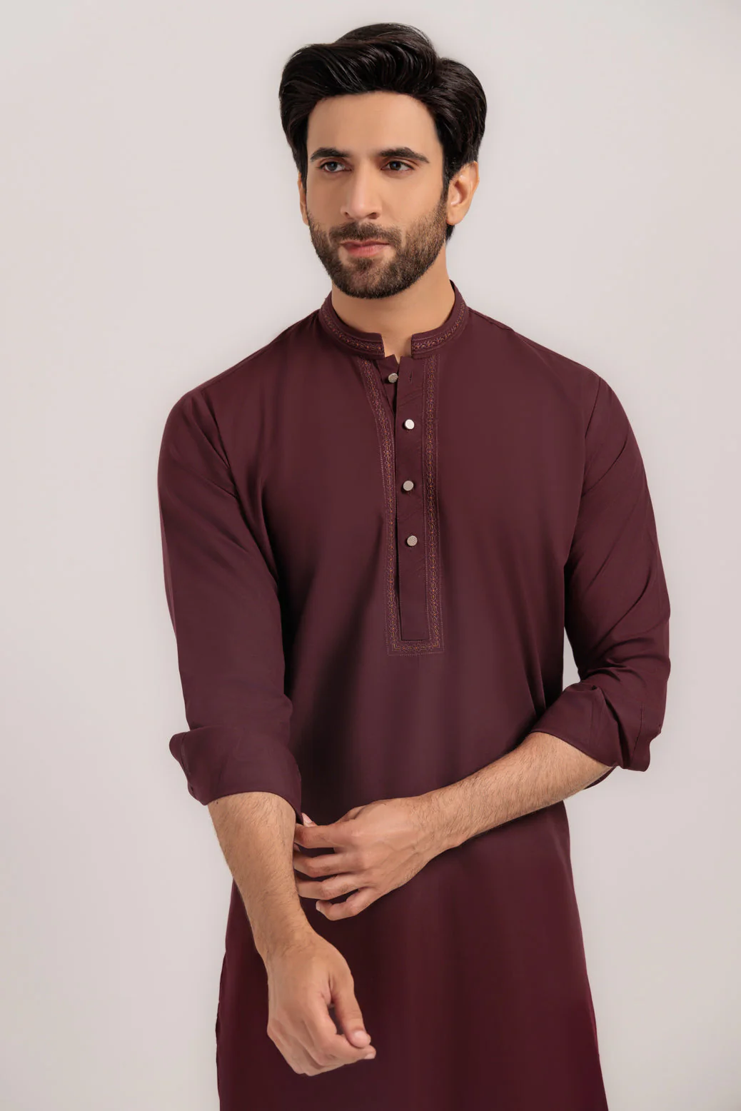 GRAPE-BLENDED-KURTA TROUSER - (KSW24-003) - Image 3