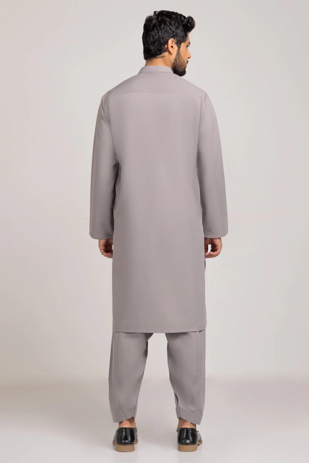 GRAY-COTTON-KURTA SHALWAR (KSRS23-019) - Image 5