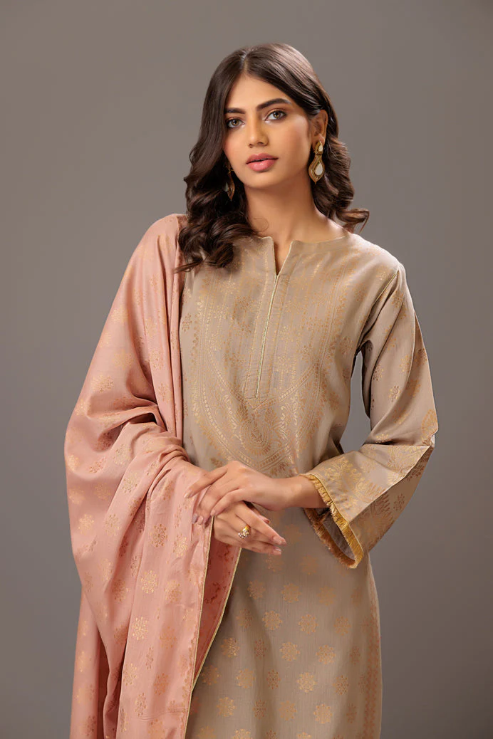 GRAY-JACQUARD-3 PIECE (JAS233P04) - Image 2