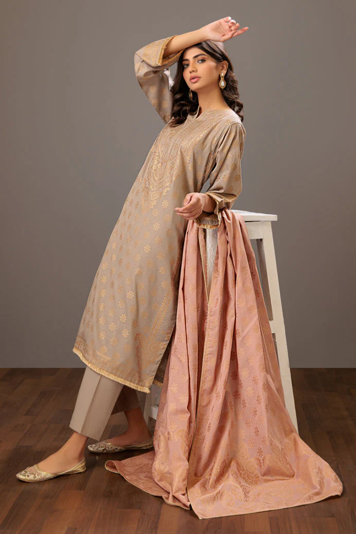 GRAY-JACQUARD-3 PIECE (JAS233P04) - Image 3