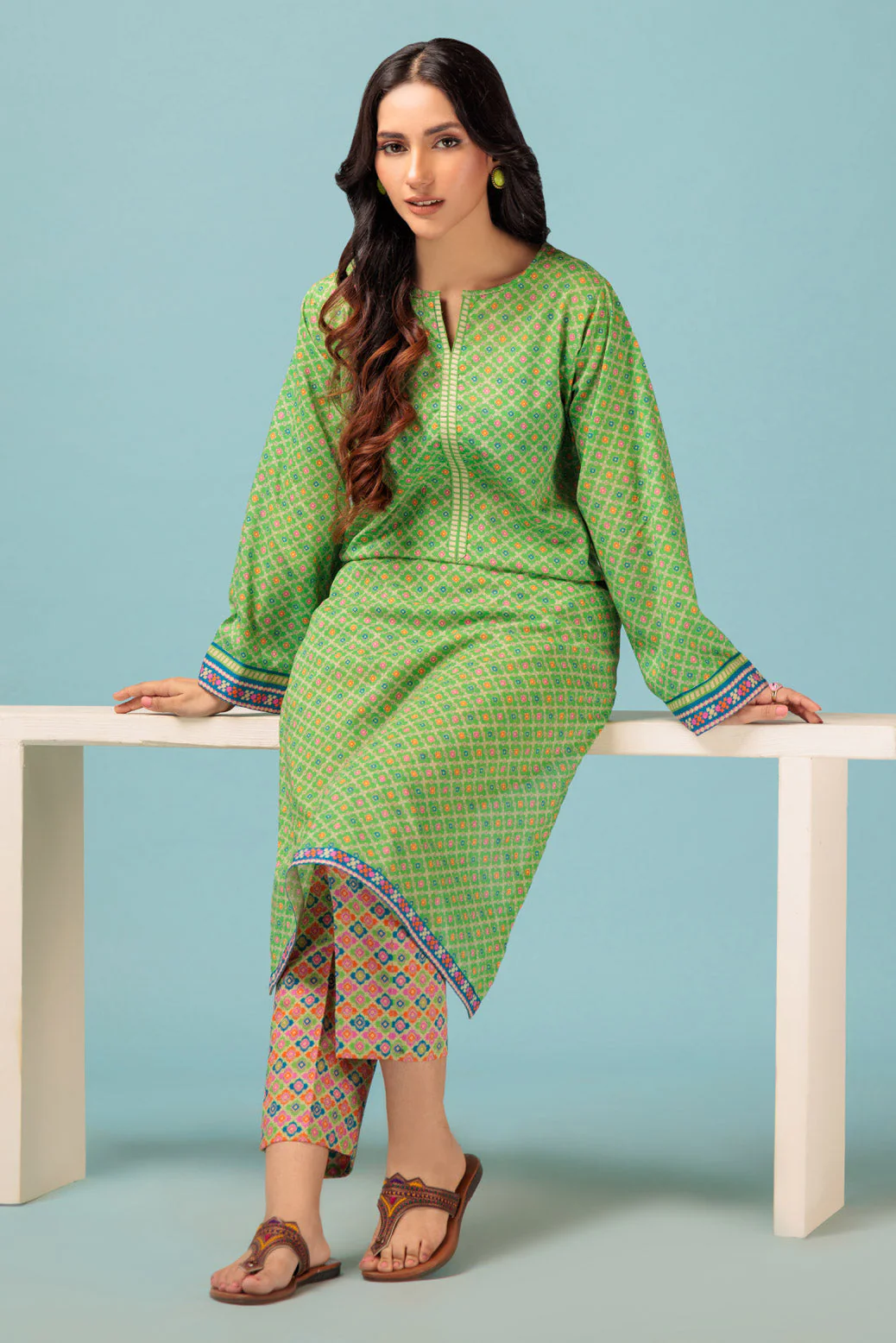 GREEN-CAMBRIC-2 PIECE (BSAS232P33) - Image 3