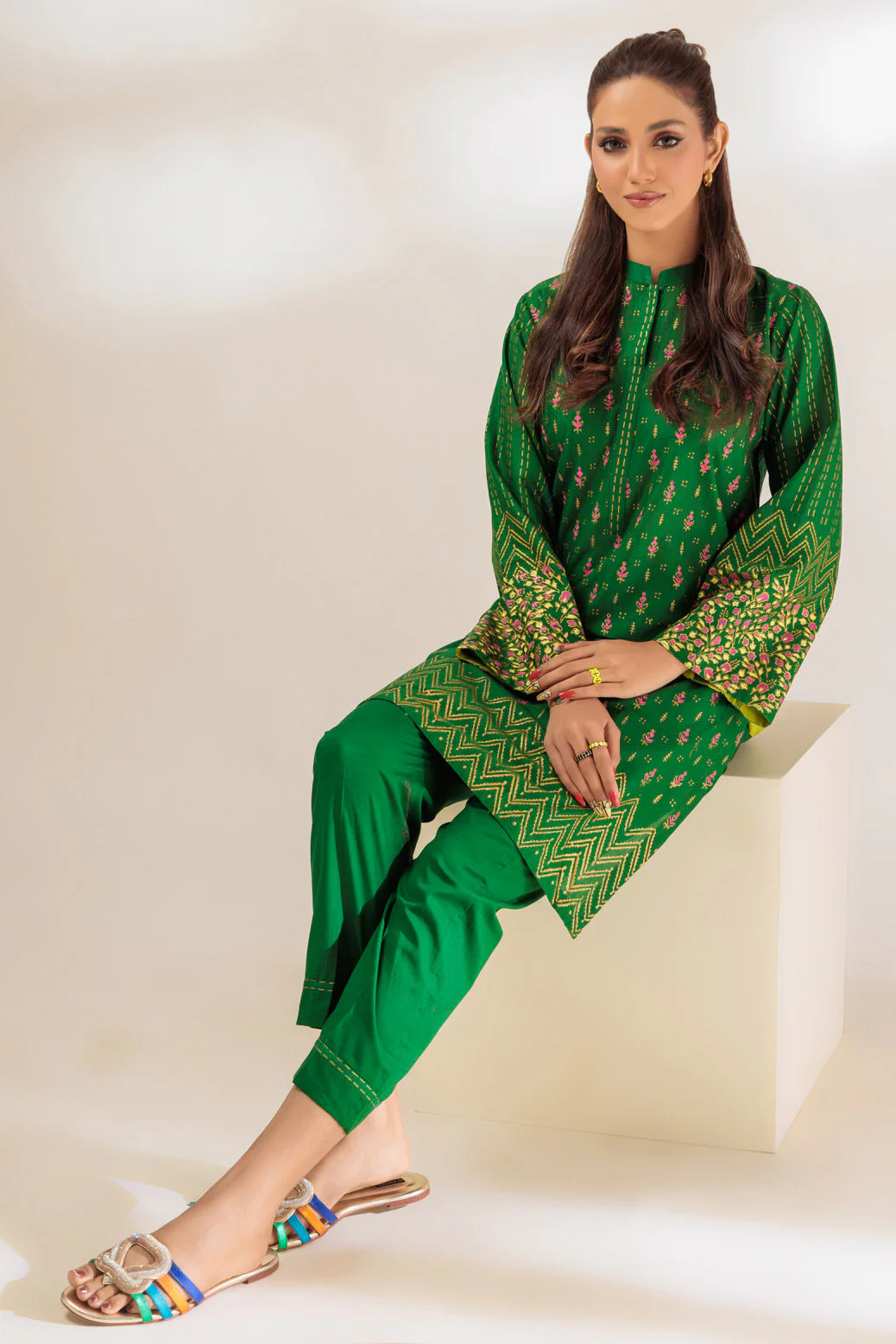 GREEN-CAMBRIC-2 PIECE (SRLS232P09) - Image 3
