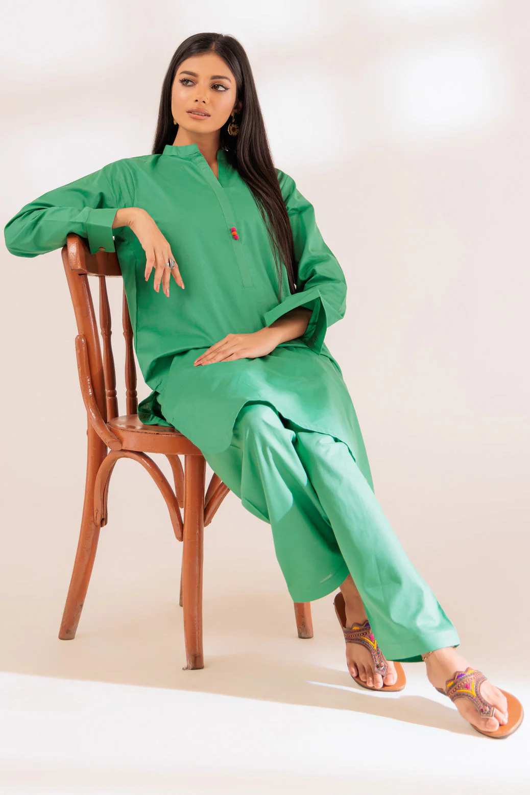GREEN-CAMBRIC-2 PIECE (SRLS232P45) - Image 2