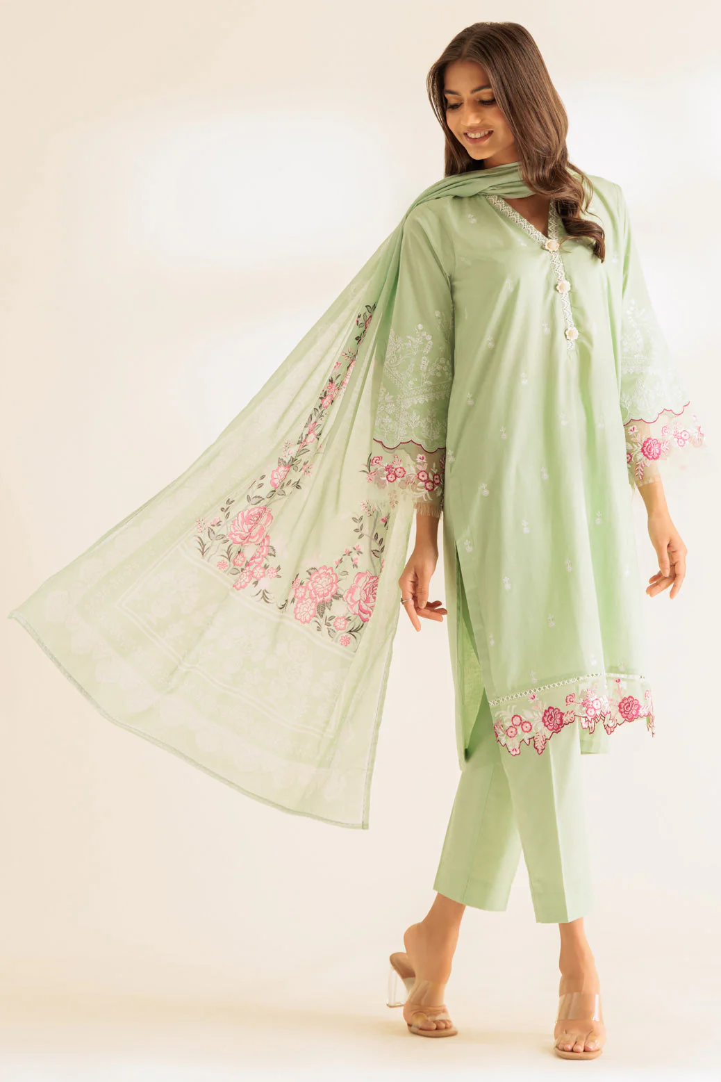 GREEN-CAMBRIC-3 PIECE (SS1243P19) - Image 3