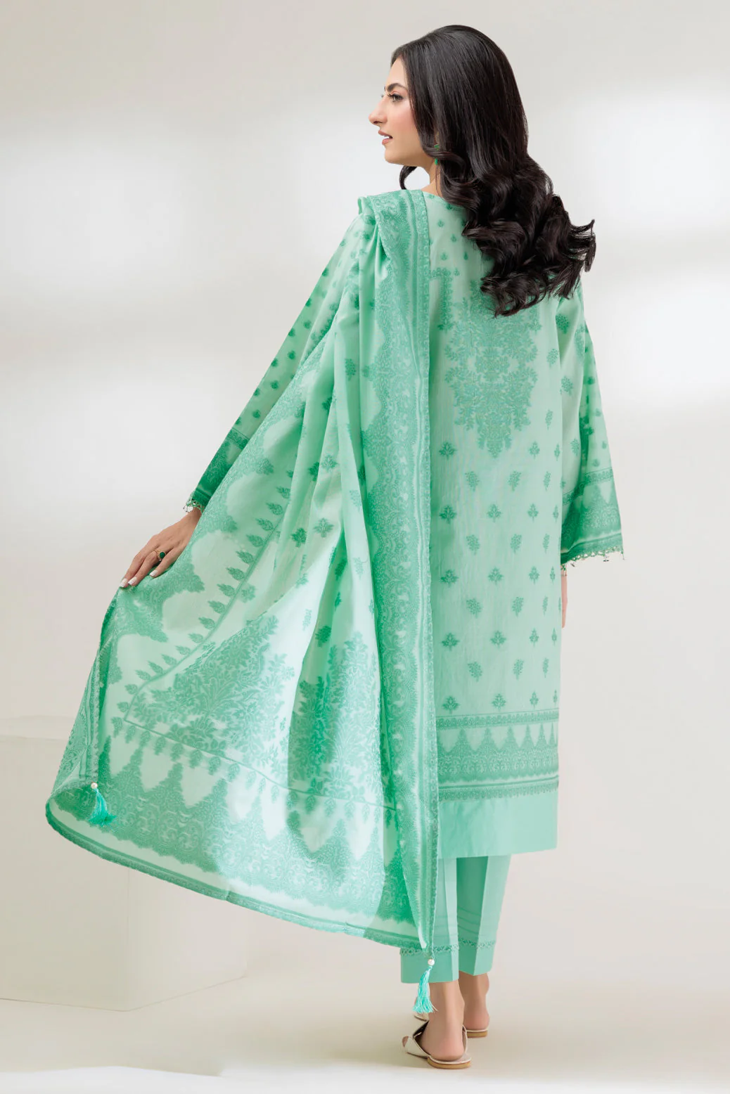 GREEN-DYED JACQUARD-3 PIECE (JRS233P17) - Image 5