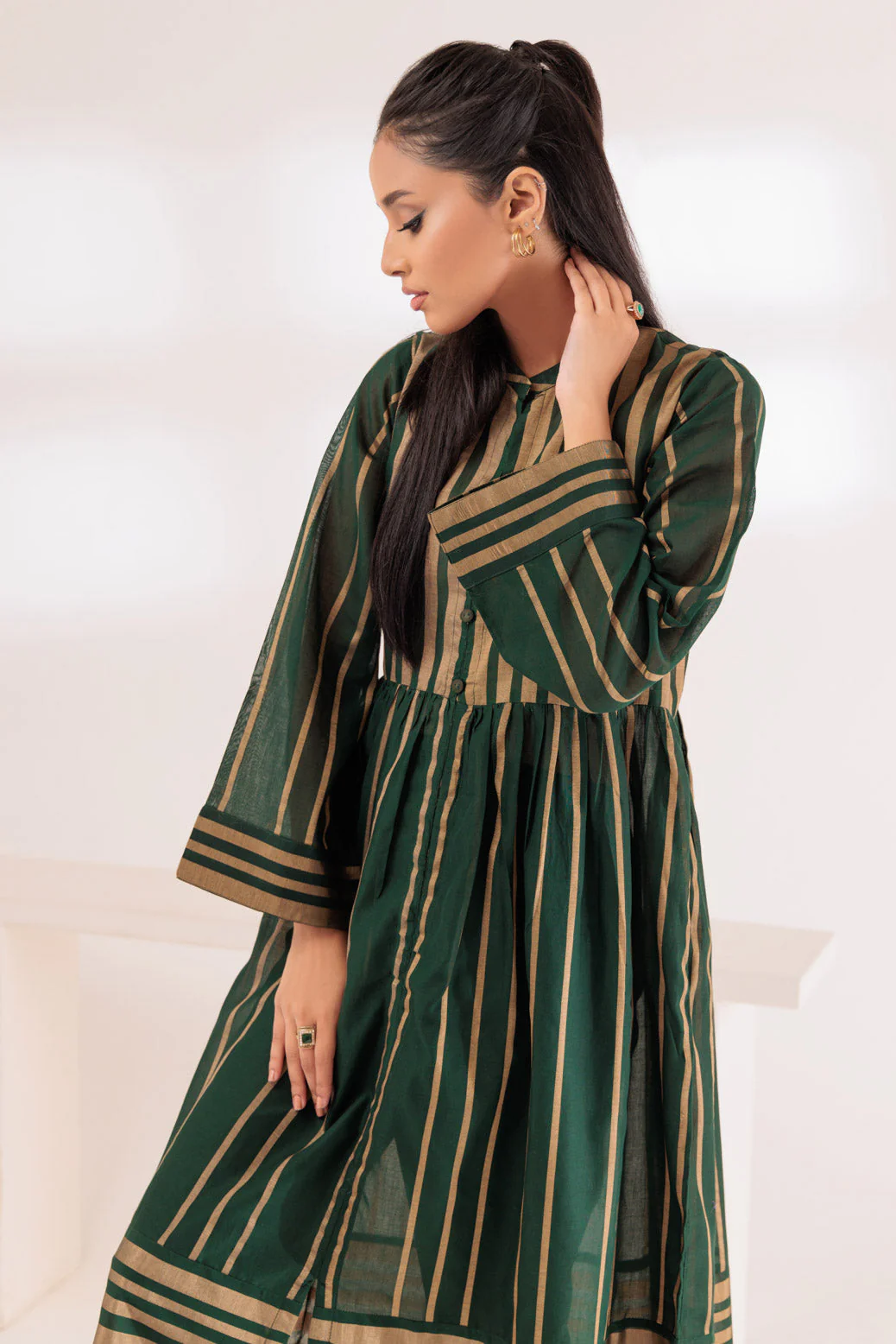 GREEN-GOLD ZARI-1 PIECE (SSS231P09) - Image 3