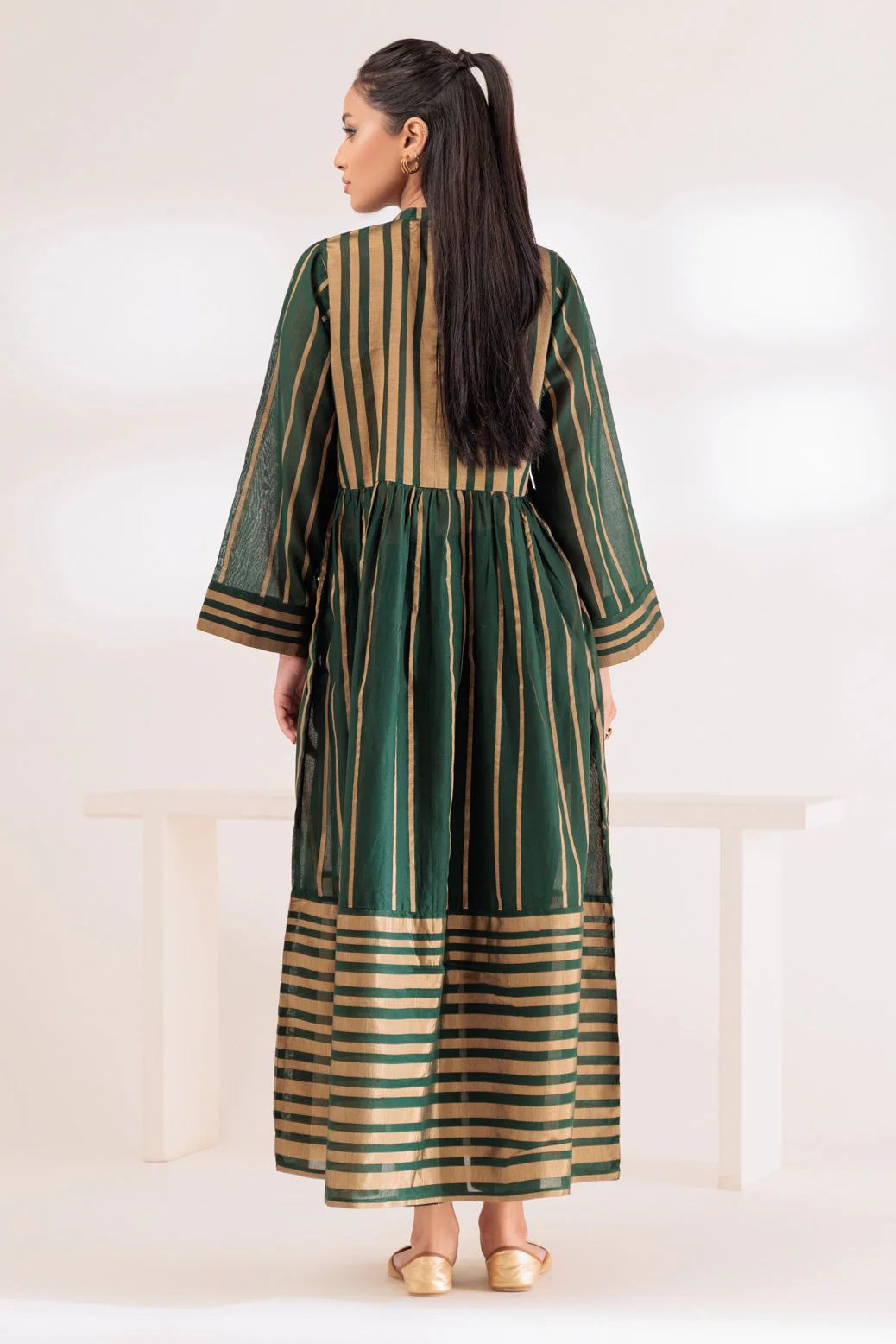 GREEN-GOLD ZARI-1 PIECE (SSS231P09) - Image 4
