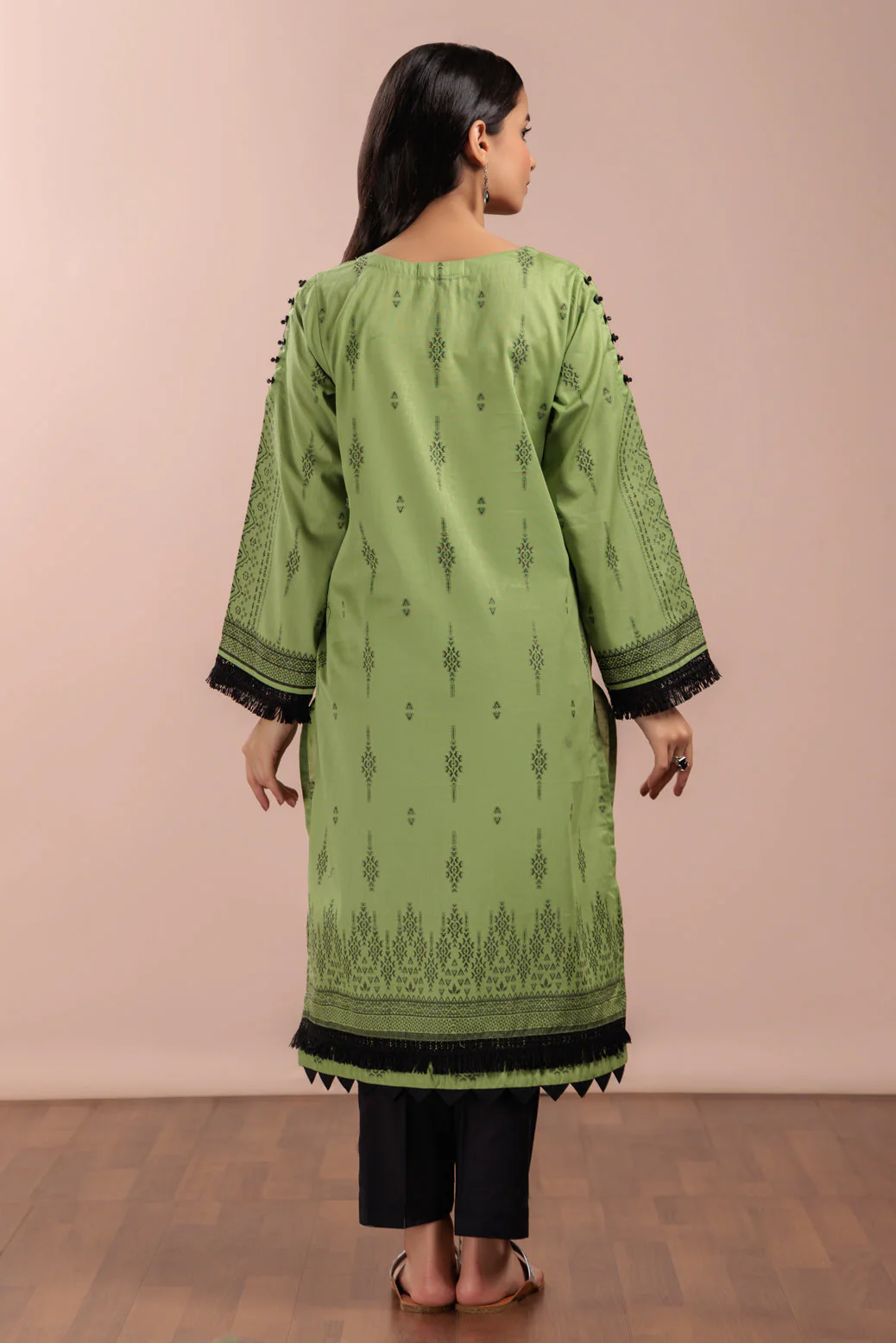 GREEN-JACQUARD-1-PIECE (JRW221P02) - Image 4