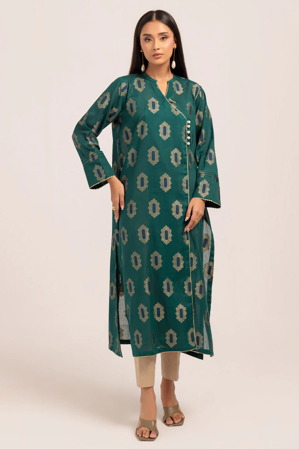 GREEN-JACQUARD-1 PIECE (PWS5241P10) - Image 2