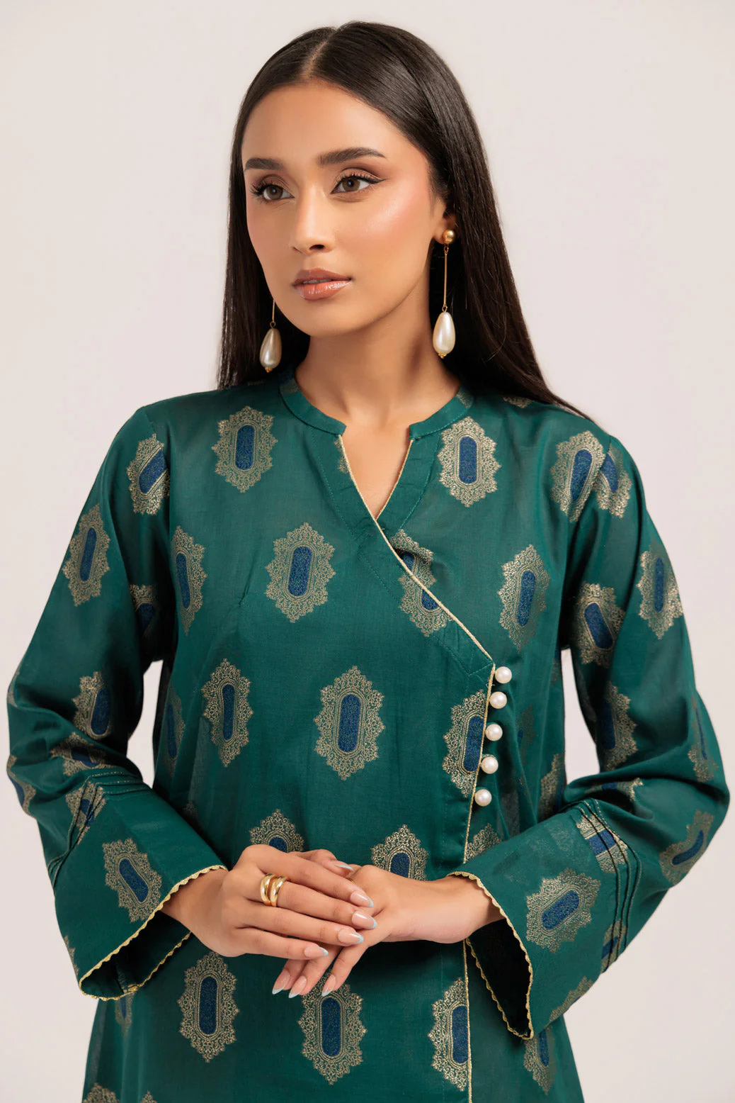 GREEN-JACQUARD-1 PIECE (PWS5241P10) - Image 4