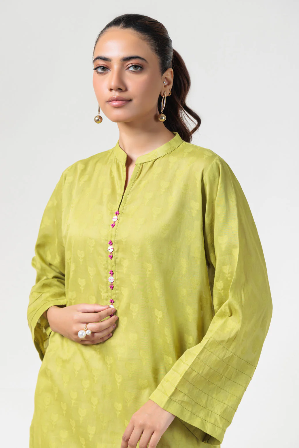 GREEN-JACQUARD-1 PIECE (PWS6241P08) - Image 2