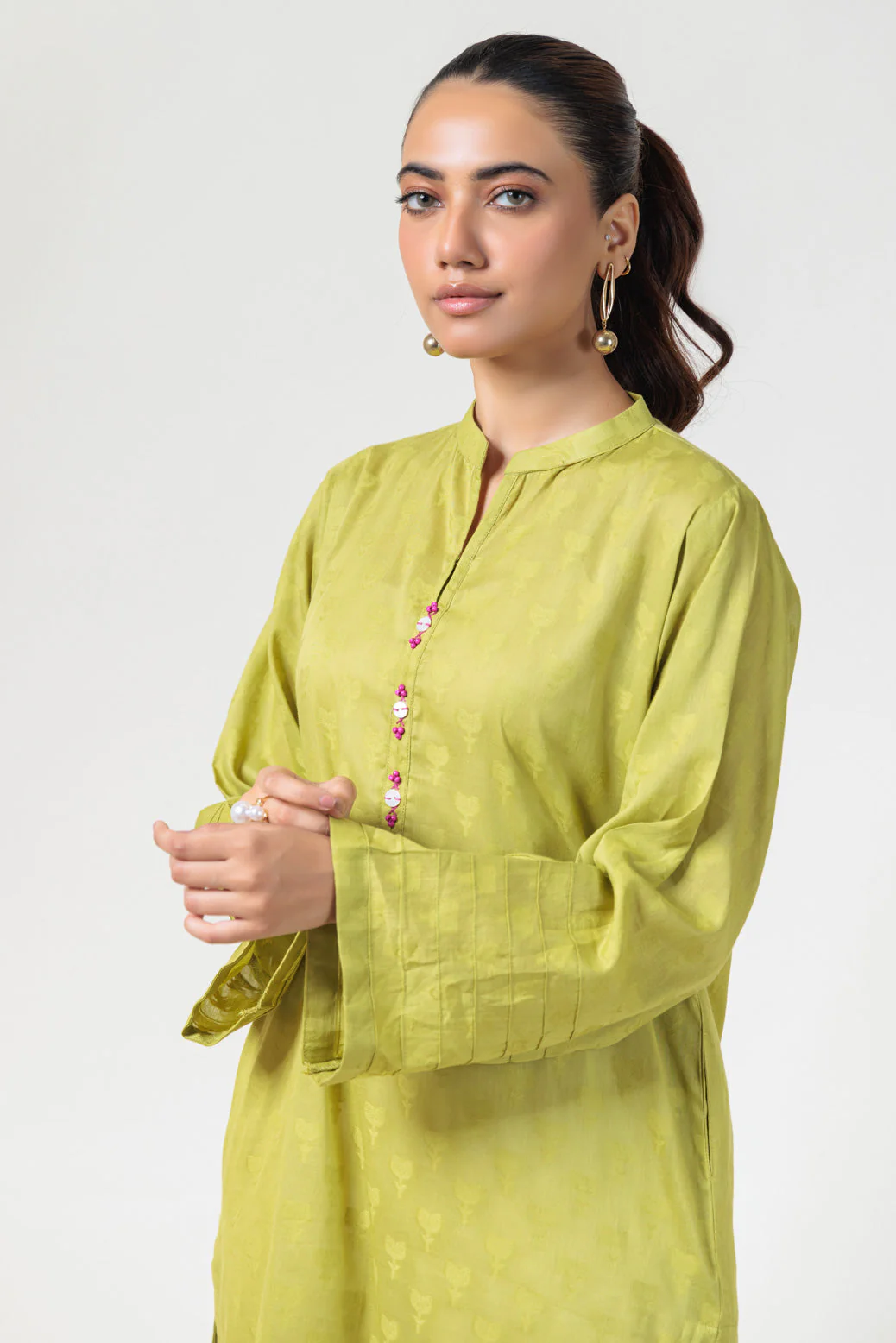 GREEN-JACQUARD-1 PIECE (PWS6241P08) - Image 4