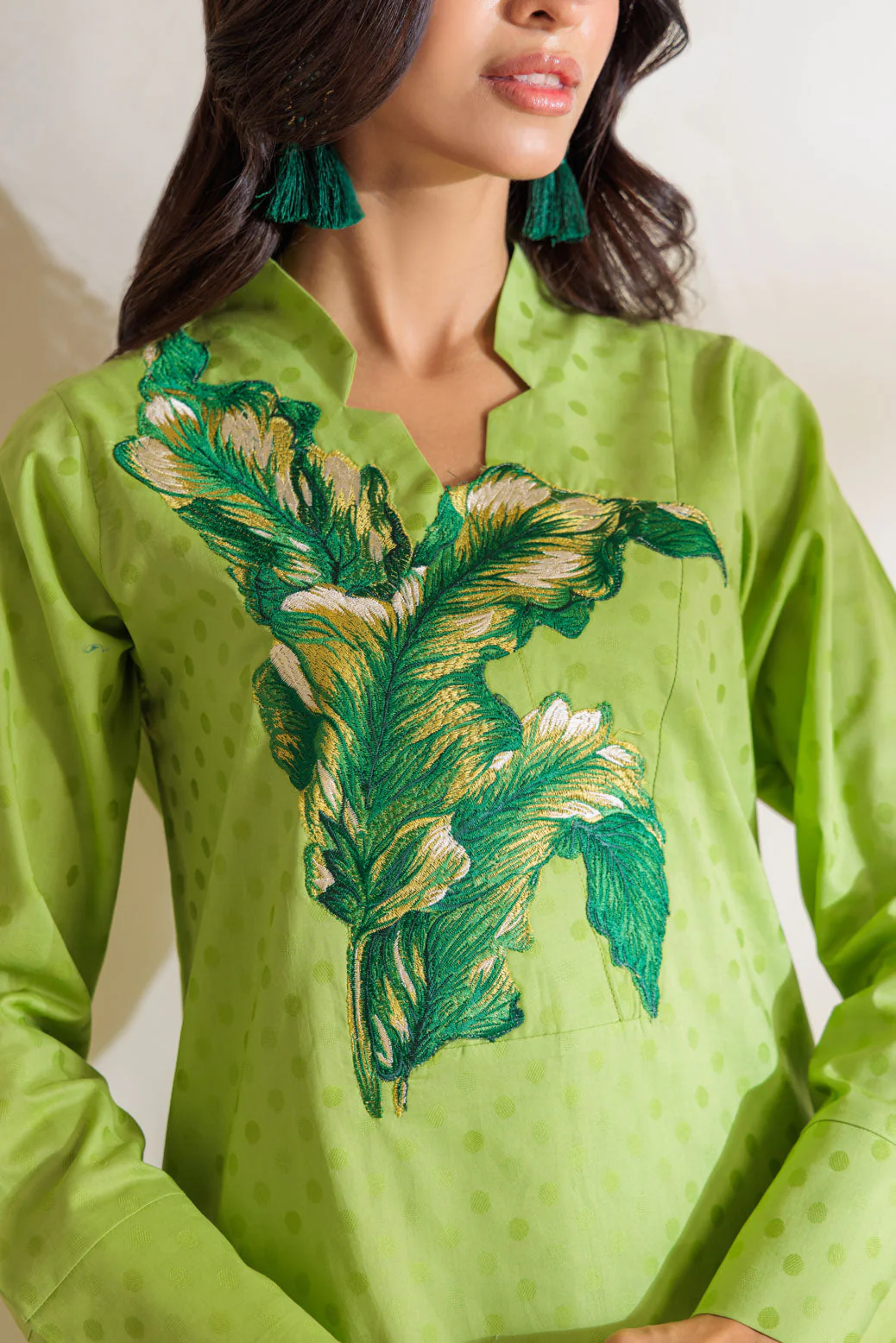 GREEN-JACQUARD-2 PIECE (BS7242P16) - Image 2