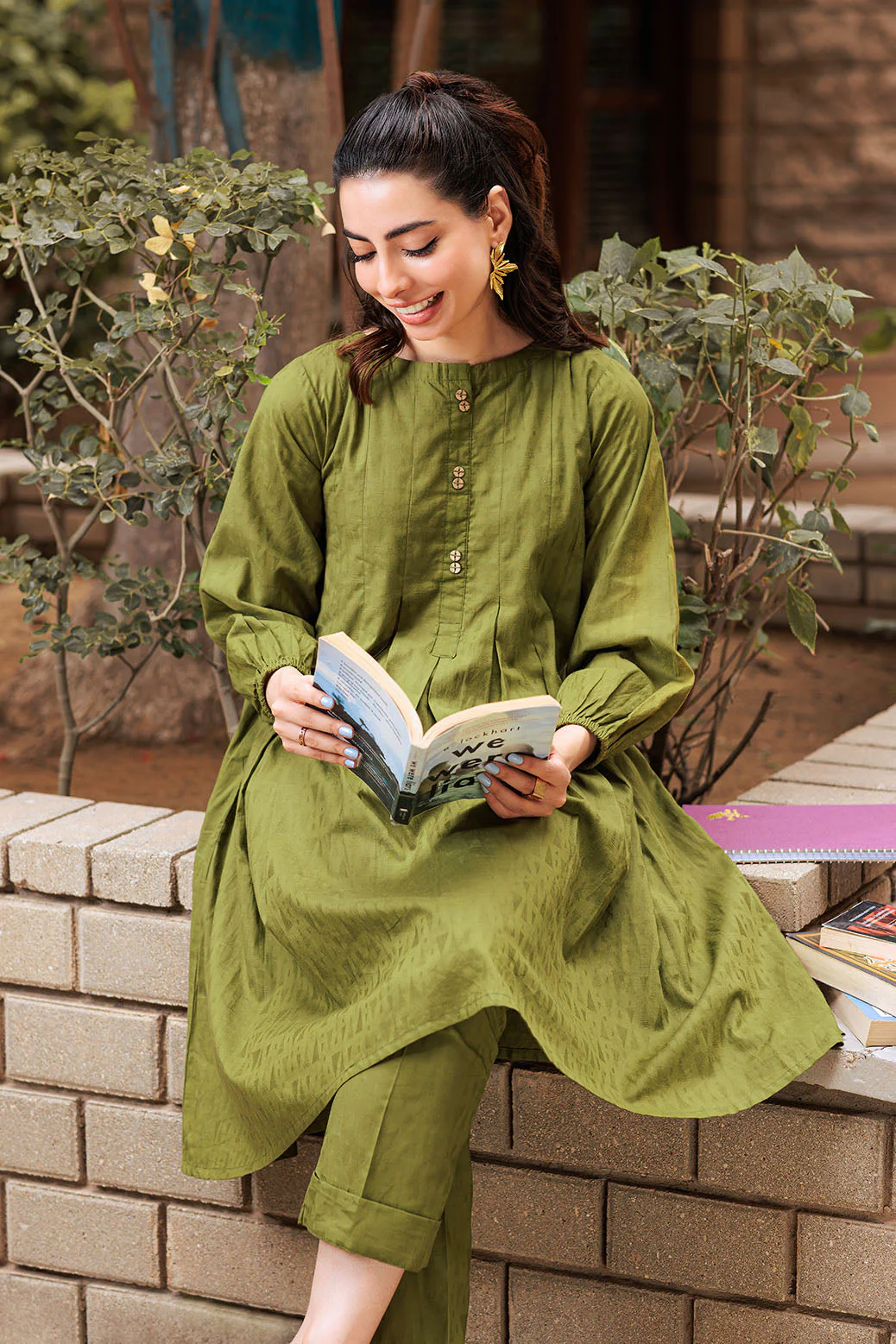 GREEN-JACQUARD-2 PIECE (BSSS232P11) - Image 2