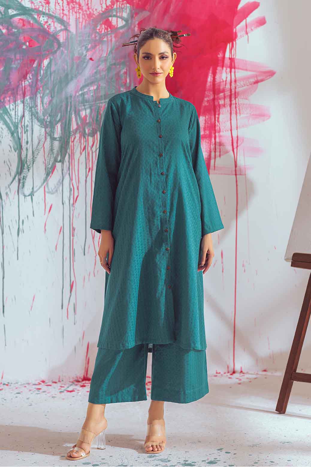 GREEN-JACQUARD-2 PIECE (PWA6232P01) - Image 4