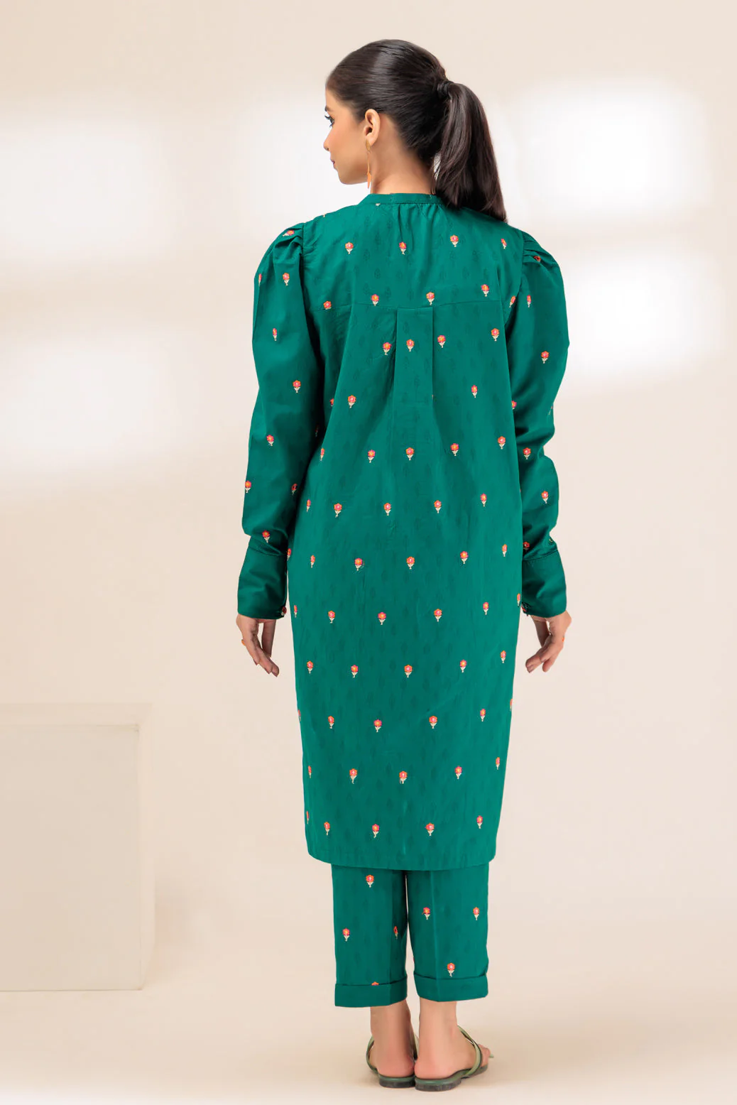 GREEN-JACQUARD-2 PIECE (SAK232P09) - Image 3