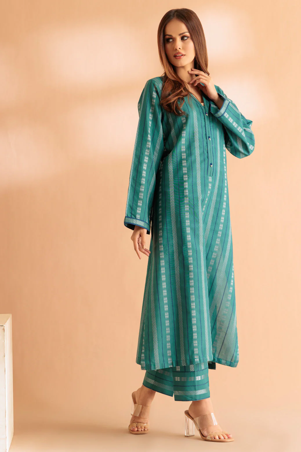 GREEN-JACQUARD-2 PIECE (SS6242P32) - Image 4