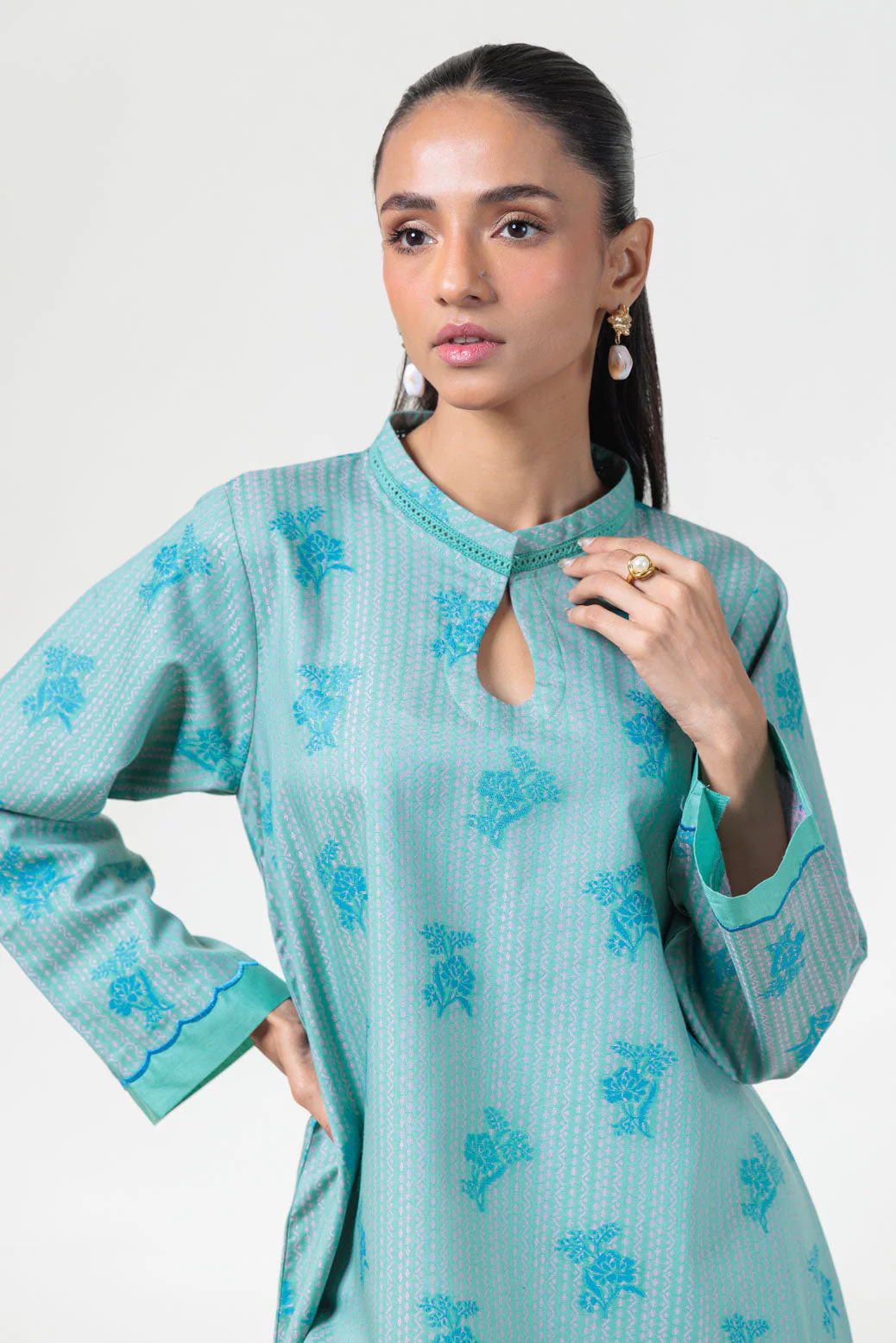 GREEN-JACQUARD-2 PIECE (WS5242P01) - Image 2
