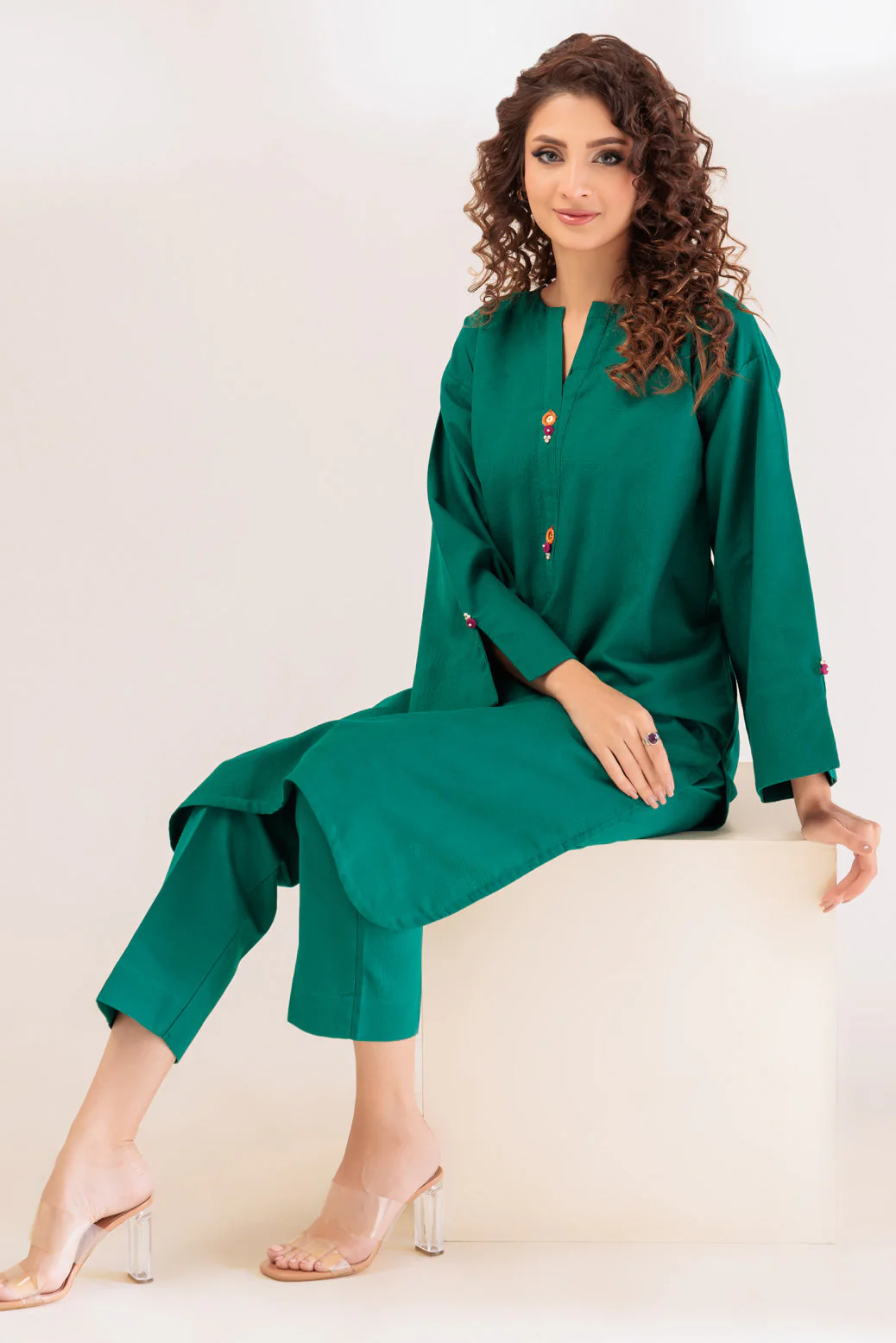 GREEN-JACQUARD-2 PIECE (WS6232P27) - Image 2