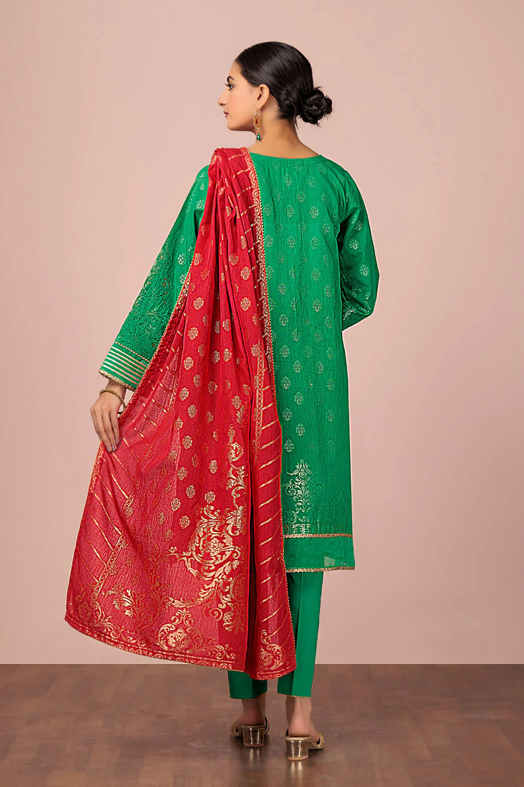 GREEN-JACQUARD-3 PIECE (HBN233P31) - Image 2