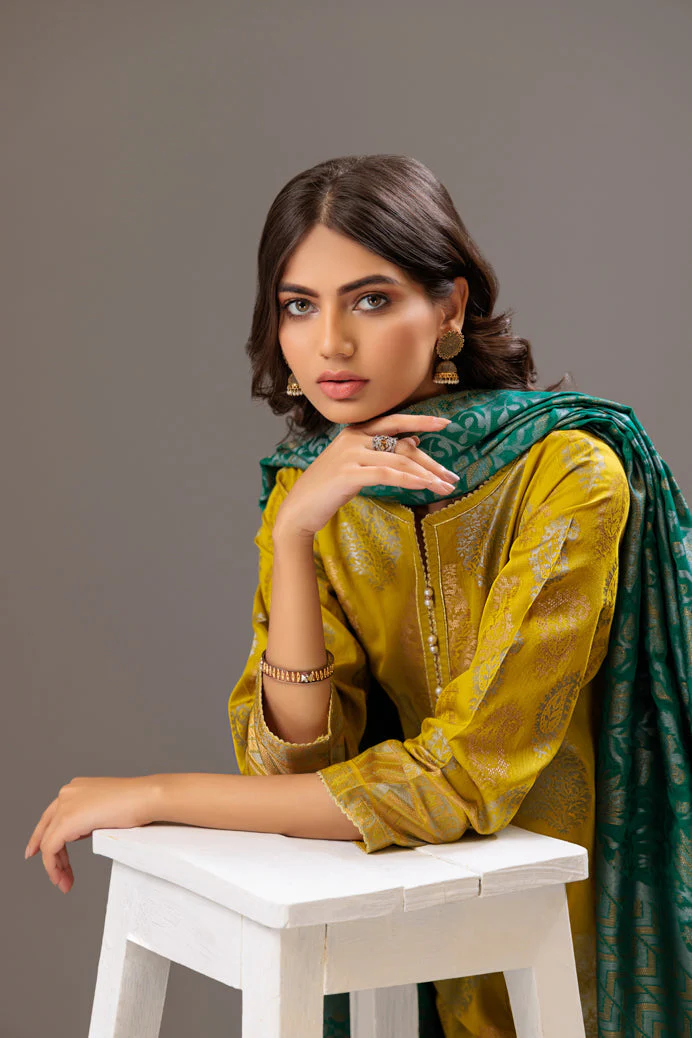 GREEN-JACQUARD-3 PIECE (JAS233P05) - Image 2