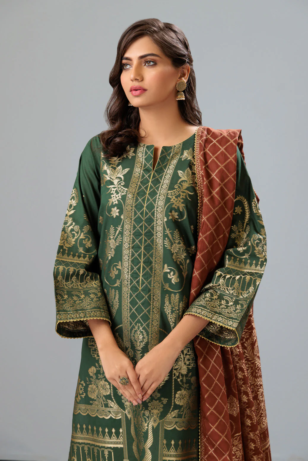 GREEN-JACQUARD-3 PIECE (JHS233P05) - Image 3