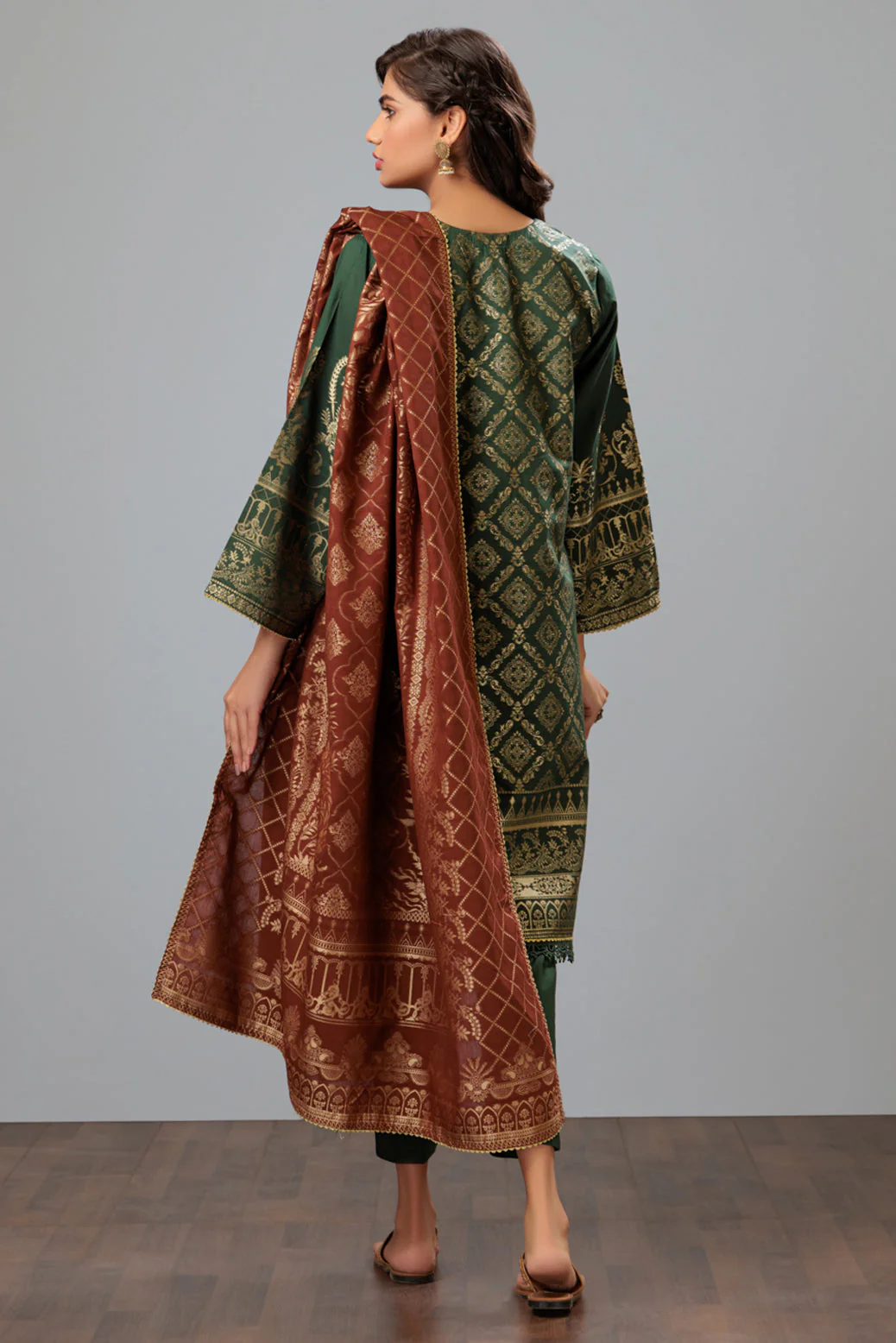 GREEN-JACQUARD-3 PIECE (JHS233P05) - Image 5