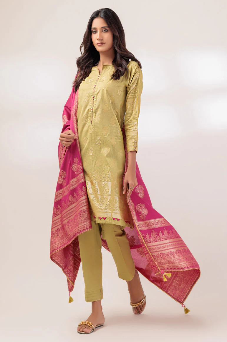 GREEN-JACQUARD-3 PIECE (PWJ2233P18) - Image 3