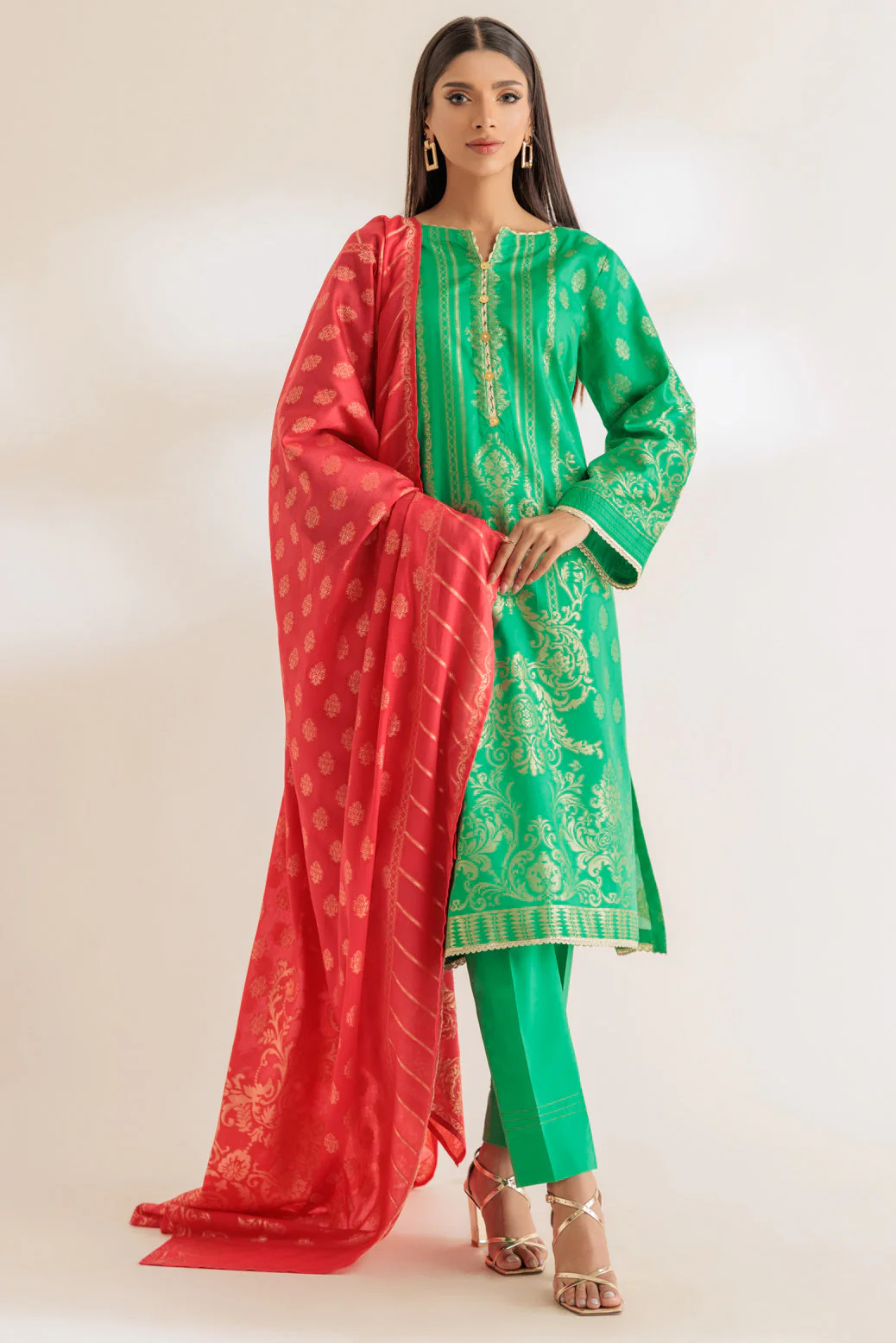 GREEN-JACQUARD-3 PIECE (SJ5243P03) - Image 3
