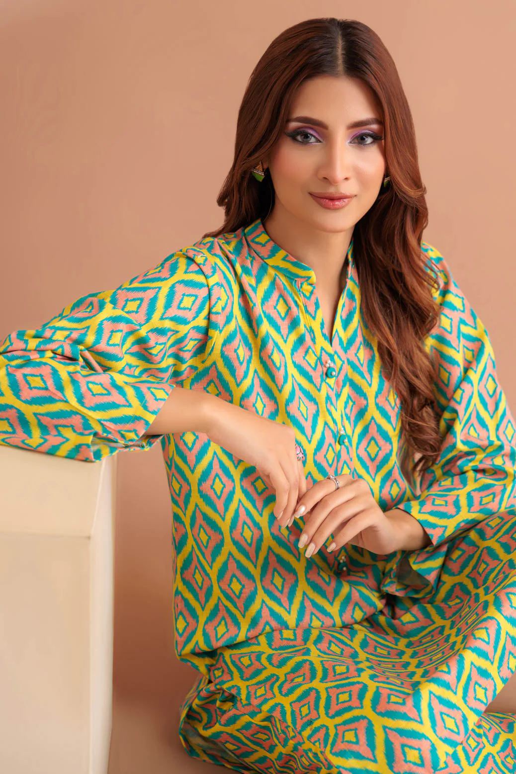 GREEN-KHADDAR-2 PIECE (WA6232P24) - Image 2