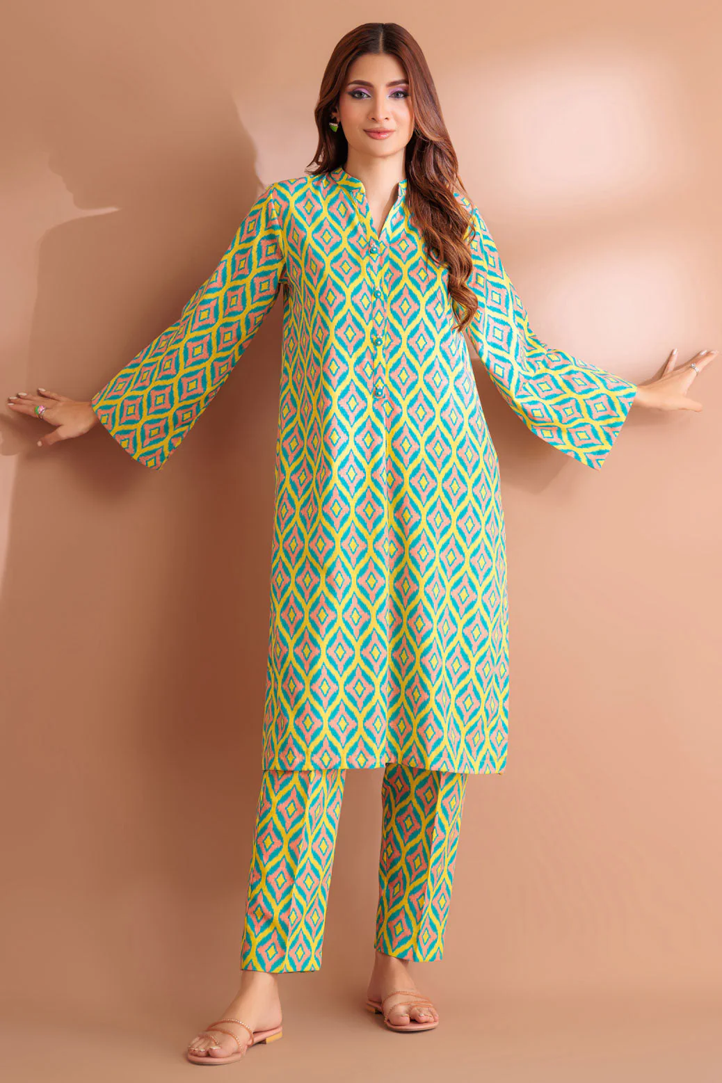 GREEN-KHADDAR-2 PIECE (WA6232P24) - Image 3