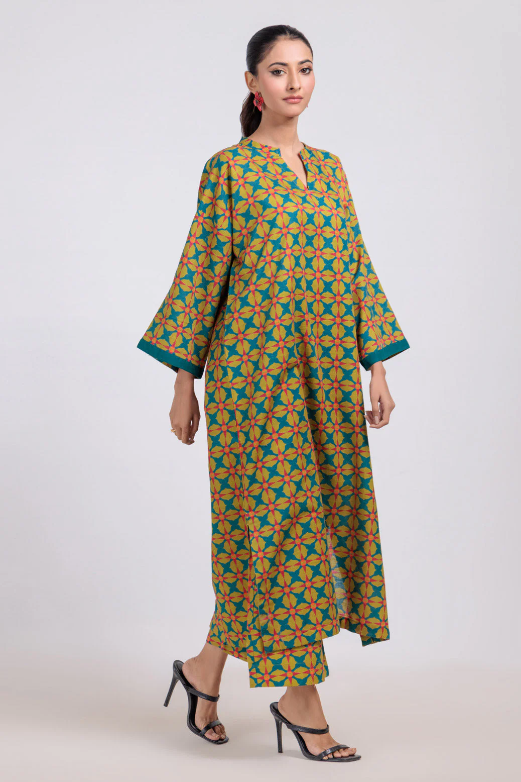 GREEN-KHADDAR-2 PIECE (WS1242P06) - Image 2