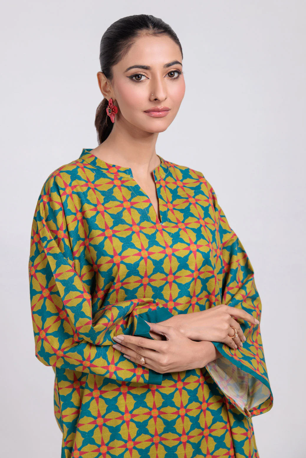 GREEN-KHADDAR-2 PIECE (WS1242P06) - Image 3