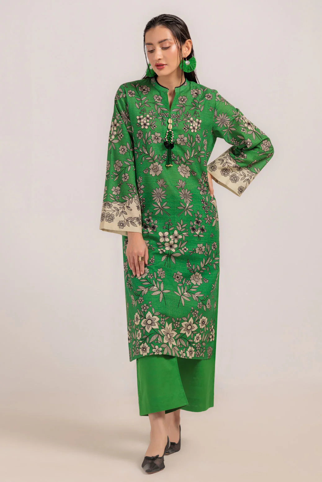 GREEN-KHADDAR-2 PIECE (WS6242P11) - Image 3
