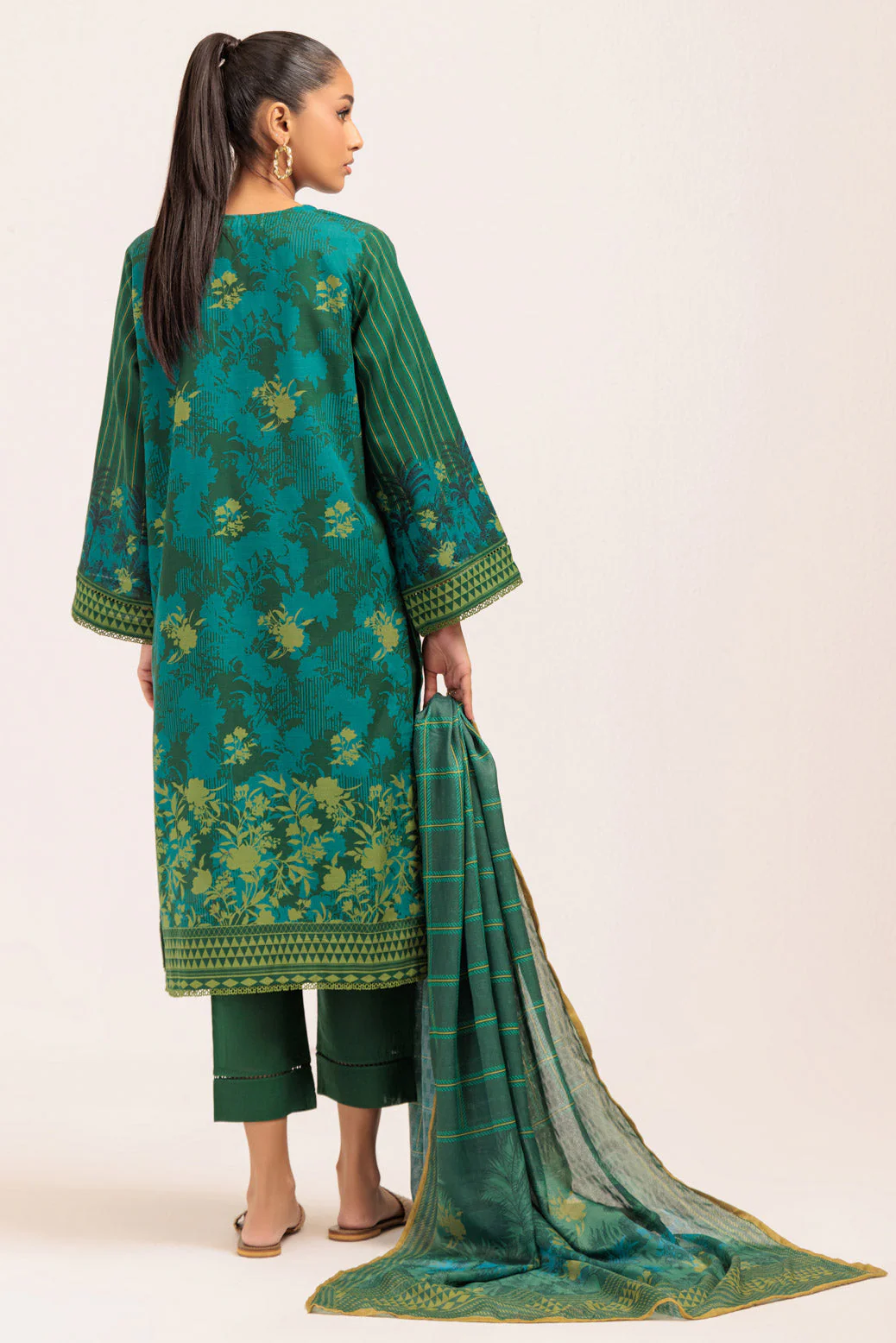 GREEN-KHADDAR-3 PIECE (WS1243P03) - Image 5