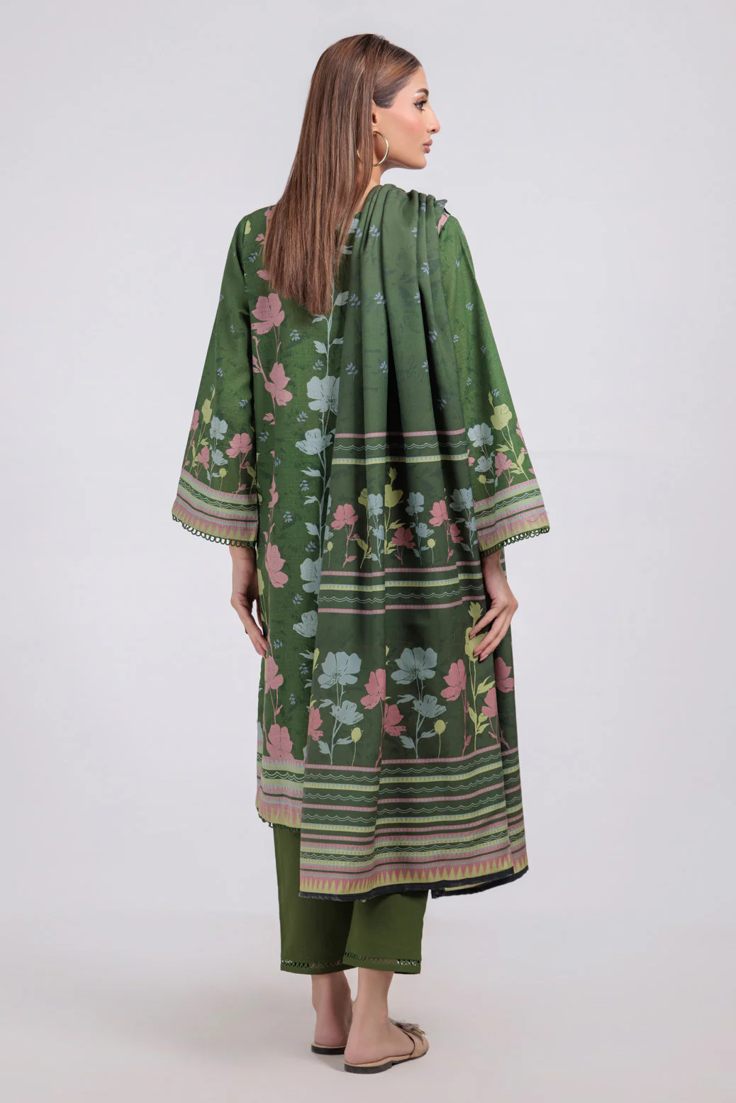 GREEN-KHADDAR-3 PIECE (WS1243P08) - Image 5