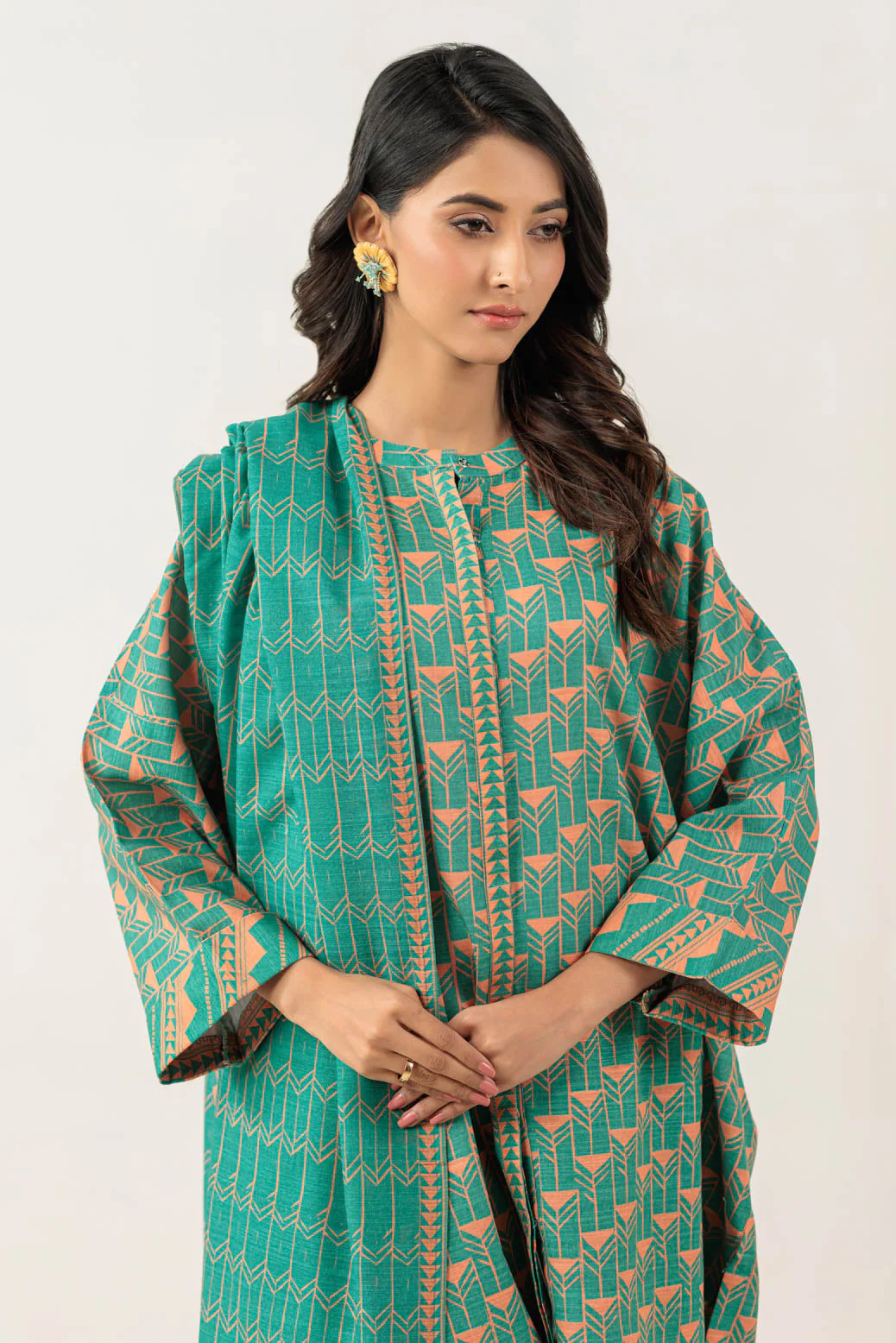 GREEN-KHADDAR-3 PIECE (WS6243P50) - Image 3