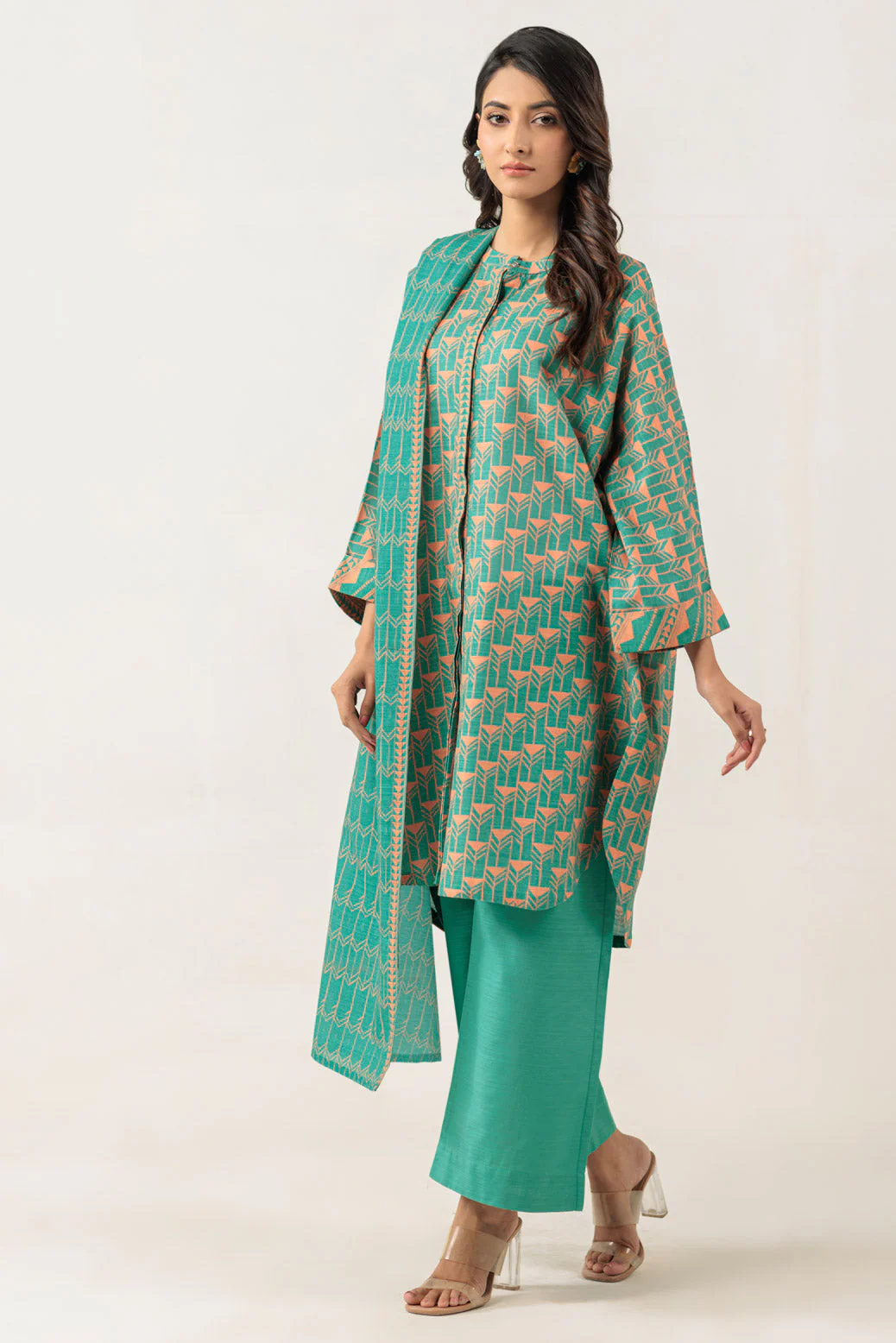 GREEN-KHADDAR-3 PIECE (WS6243P50) - Image 4