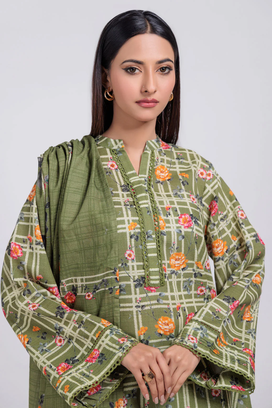 GREEN-KHADDAR-3 PIECE (WS6243P54) - Image 4