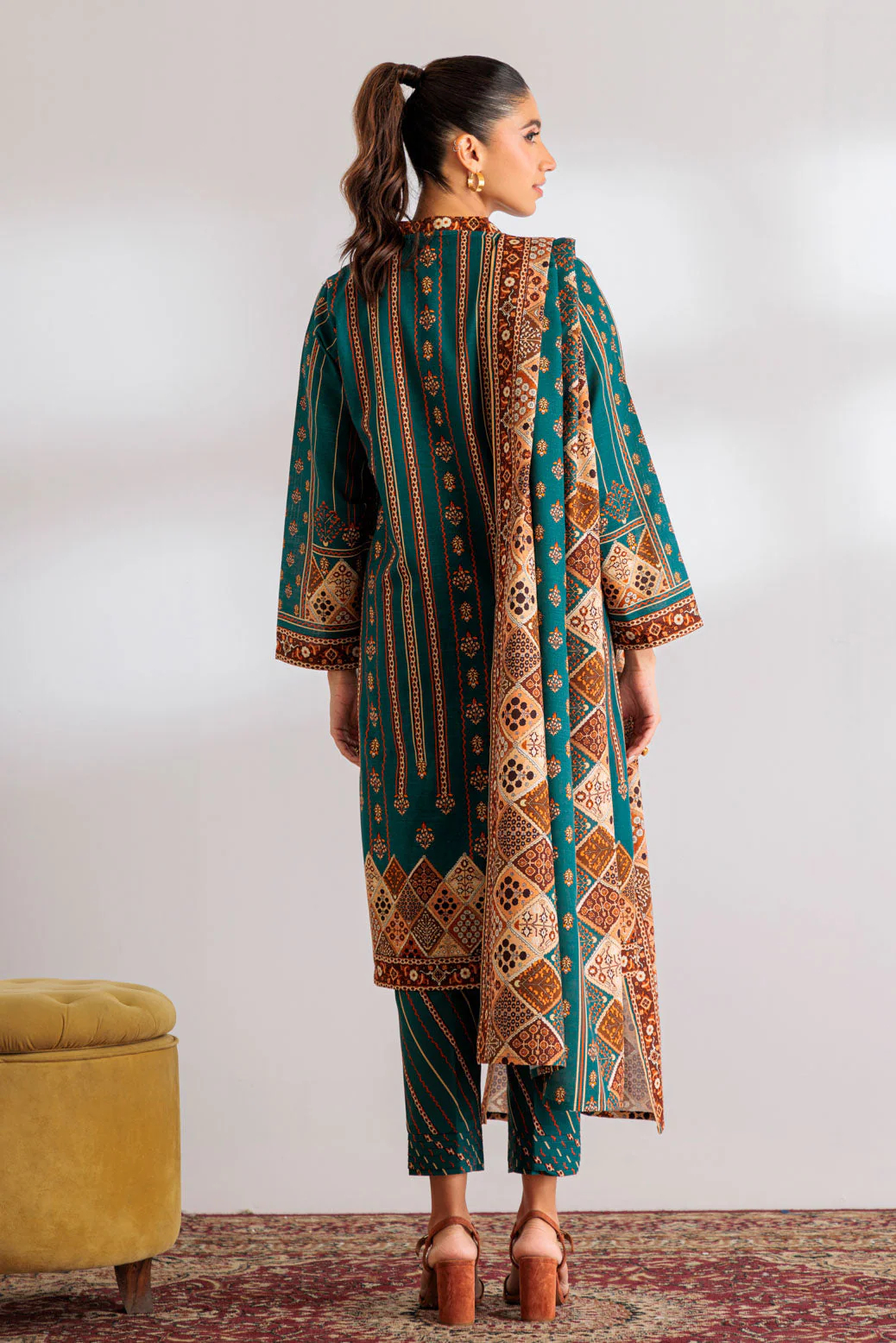 GREEN-KHADDAR-3 PIECE (WS7243P03) - Image 5