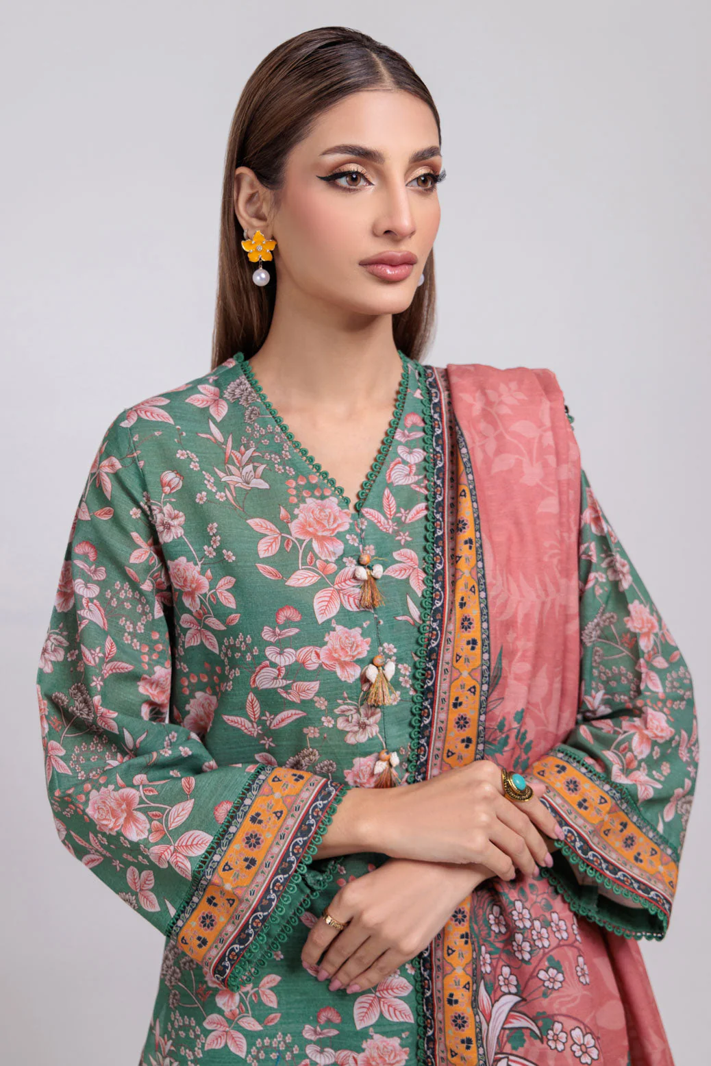 GREEN-KHADDAR-3 PIECE (WS7243P43) - Image 3