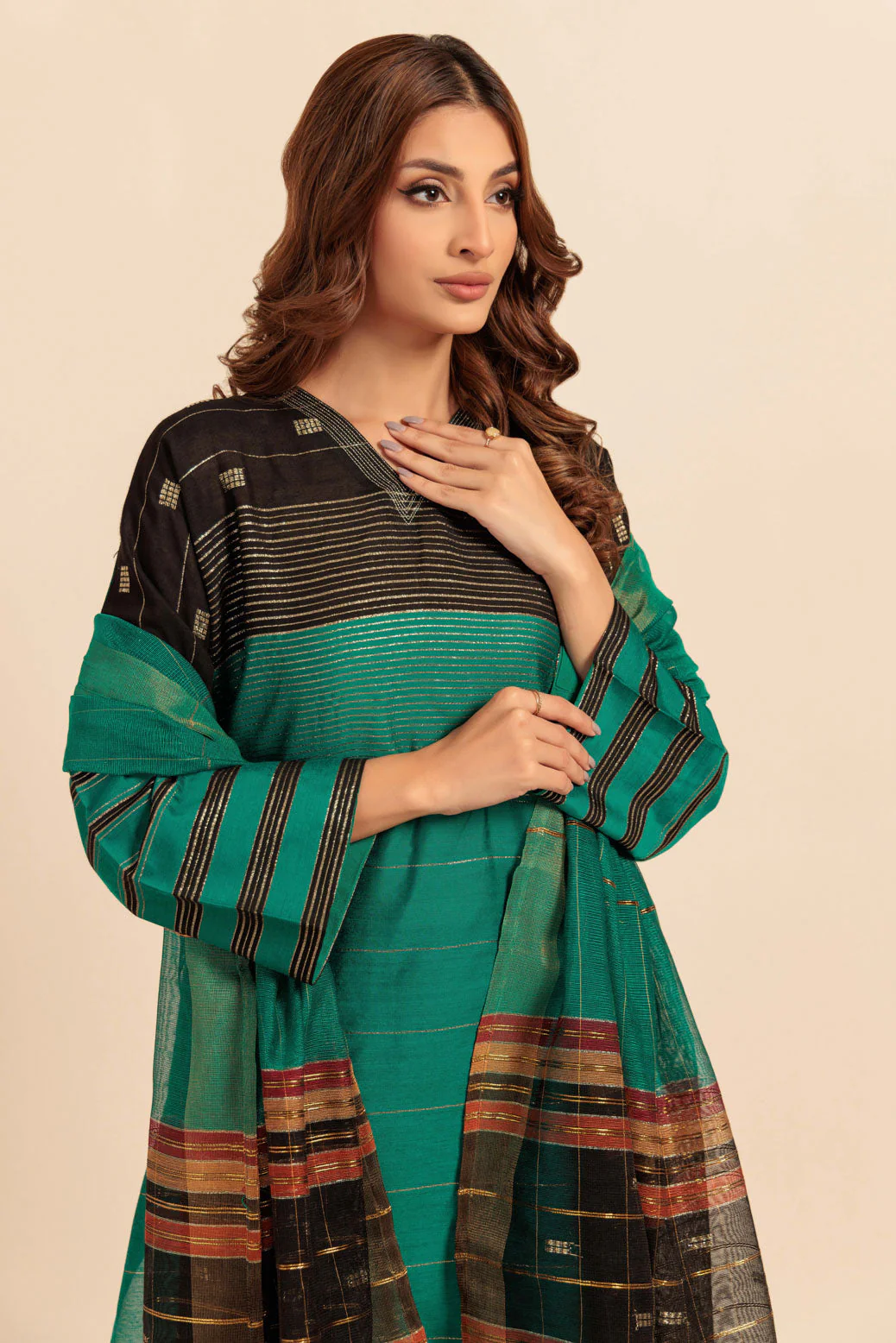 GREEN-KHADDI-3 PIECE (WS5243P12) - Image 4