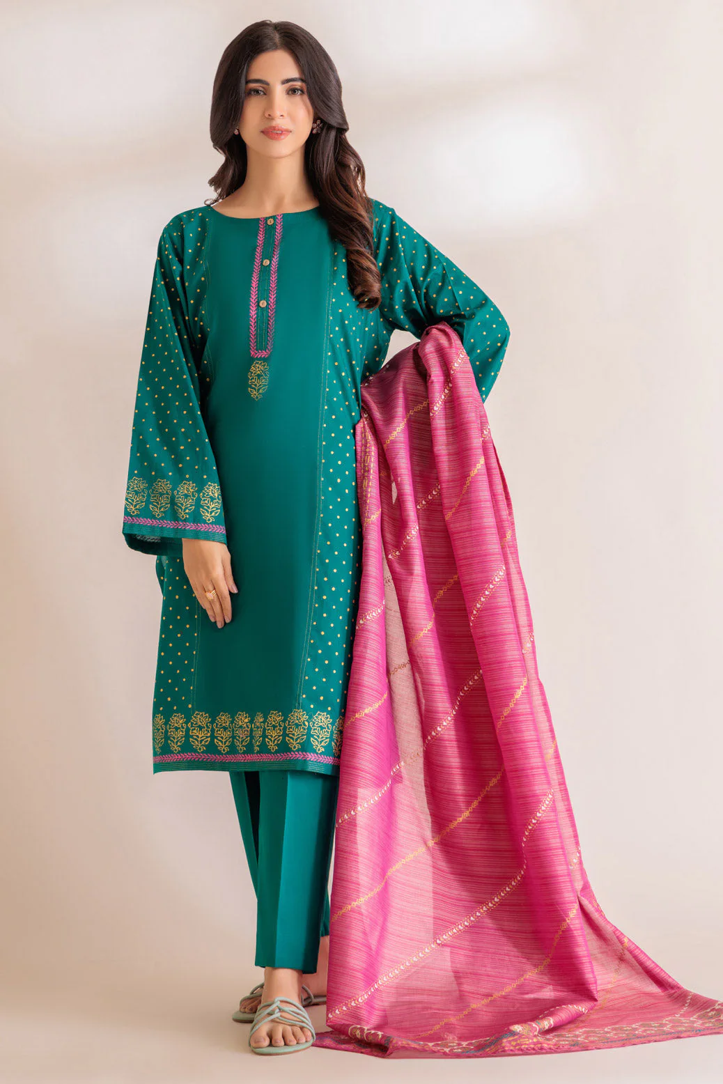 GREEN-YARN DYED-3 PIECE (SS6243P13) - Image 3