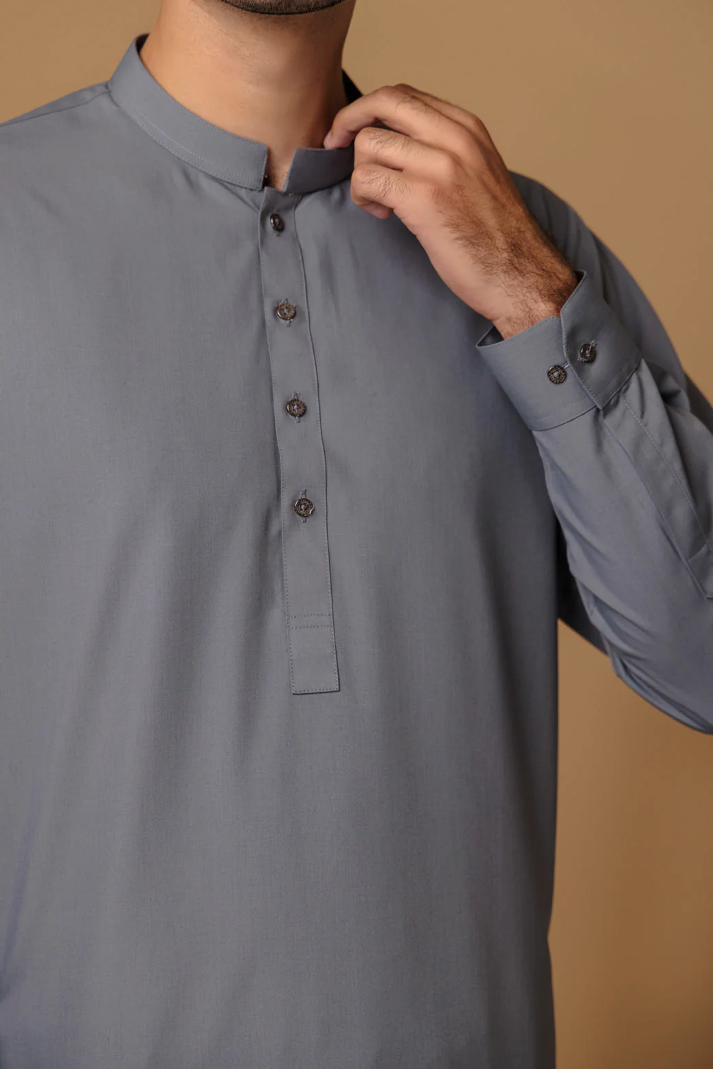 GREY-BLENDED-KURTA SHALWAR - (KSRS23-033) - Image 4
