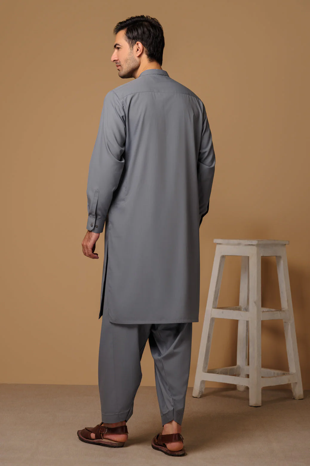 GREY-BLENDED-KURTA SHALWAR - (KSRS23-033) - Image 5