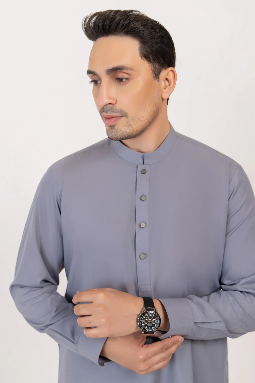 GREY-BLENDED-SHALWAR SUIT  - (GSBW24-011) - Image 3