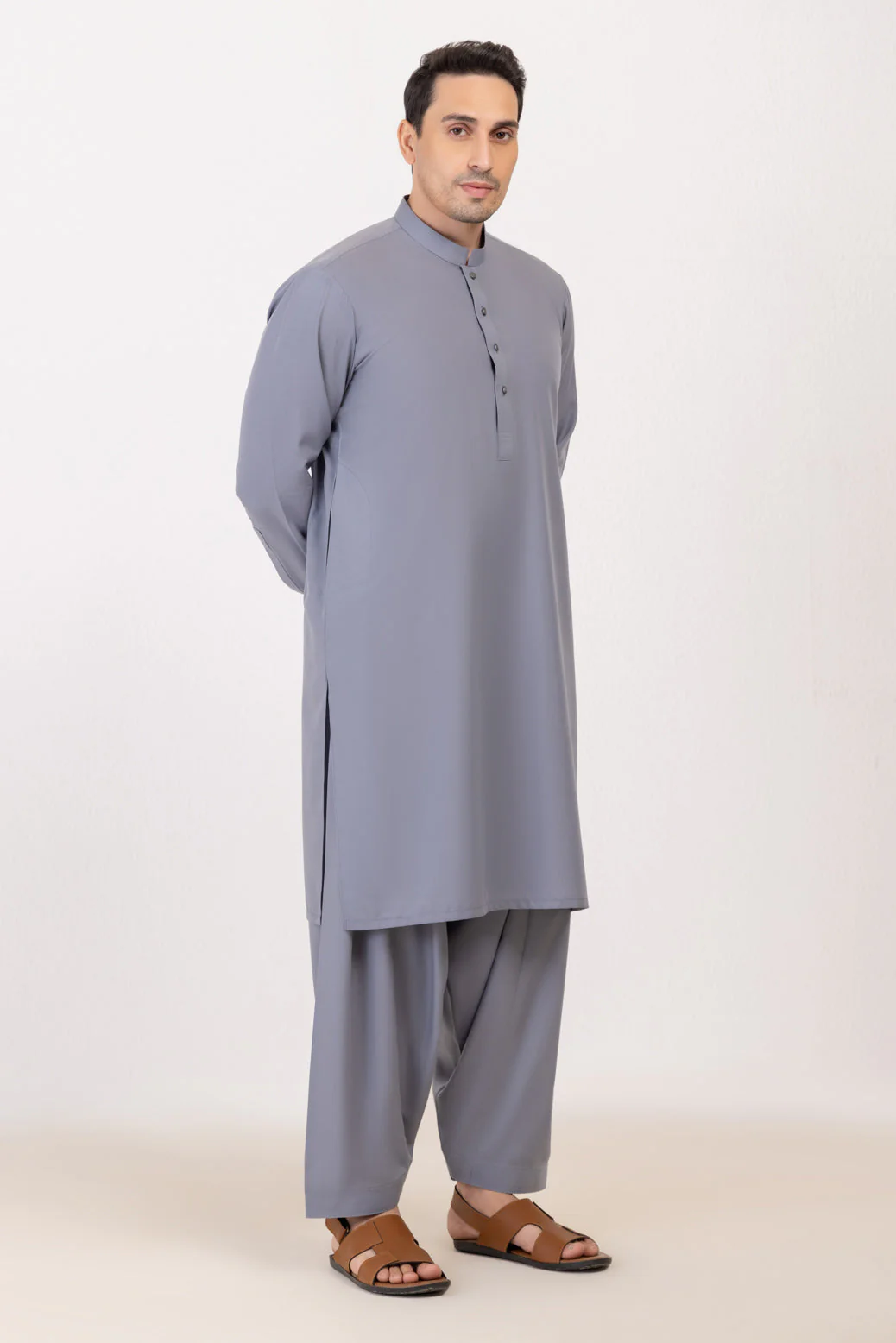 GREY-BLENDED-SHALWAR SUIT  - (GSBW24-011) - Image 4