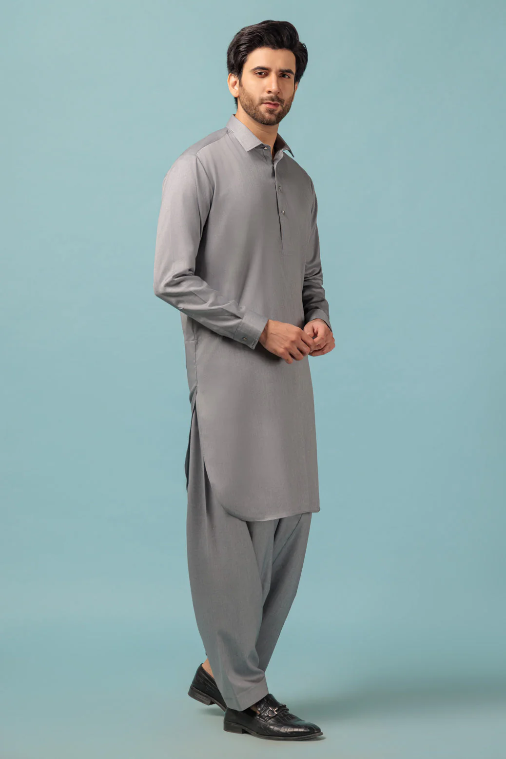 GREY-BLENDED-SHALWAR SUIT - (GSSW23-027) - Image 4